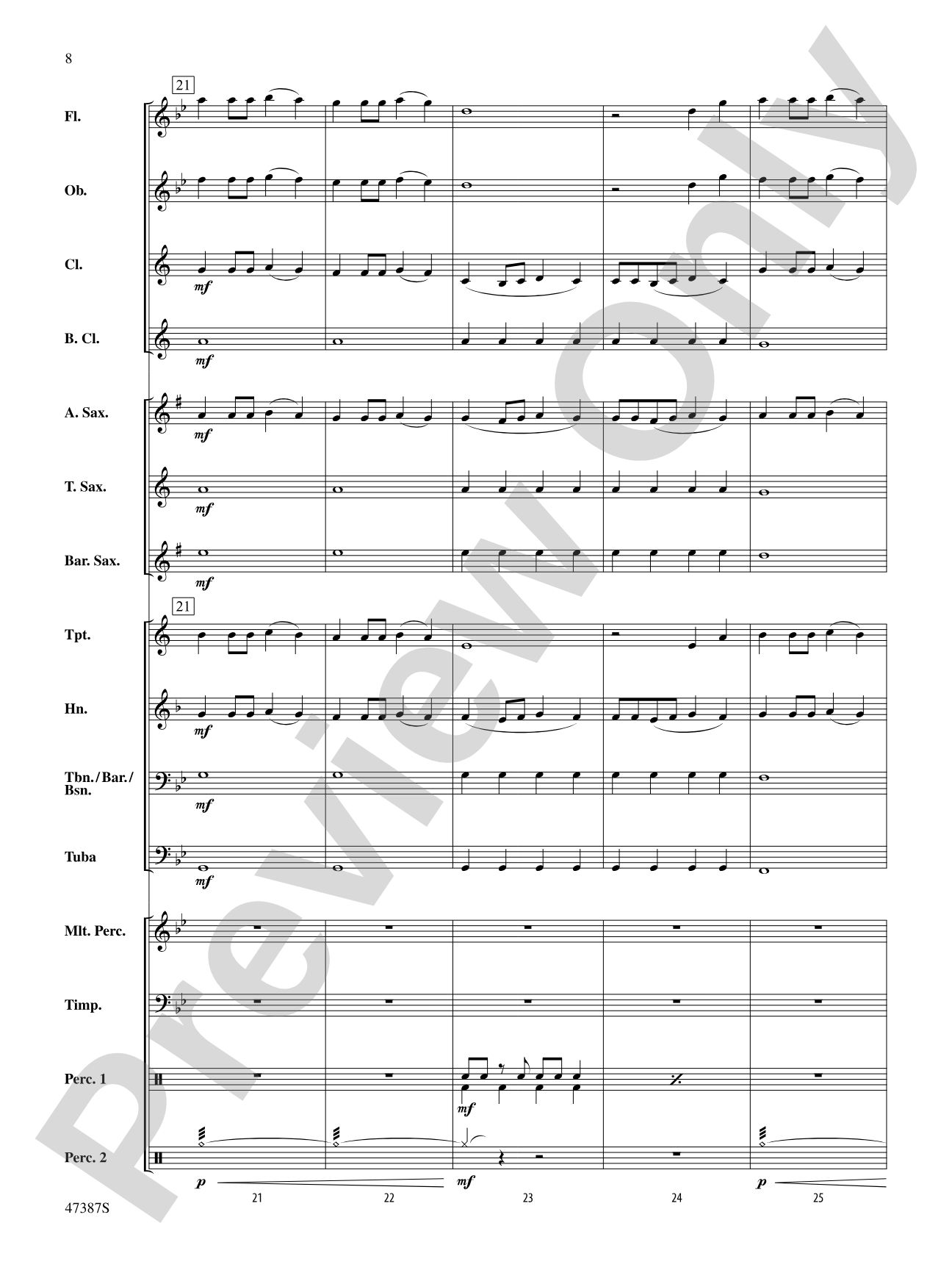 Pandemonium: Concert Band Conductor Score & Parts