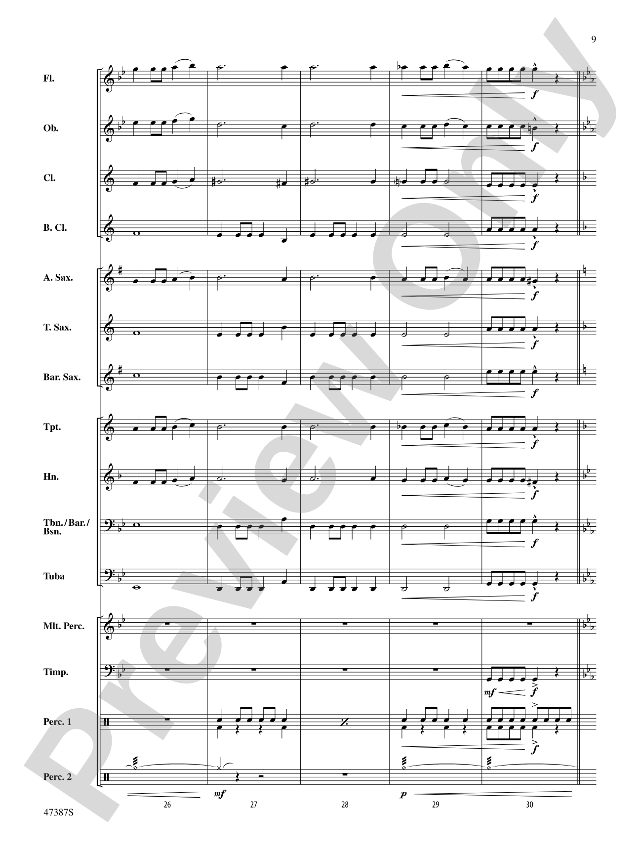 Pandemonium: Concert Band Conductor Score & Parts