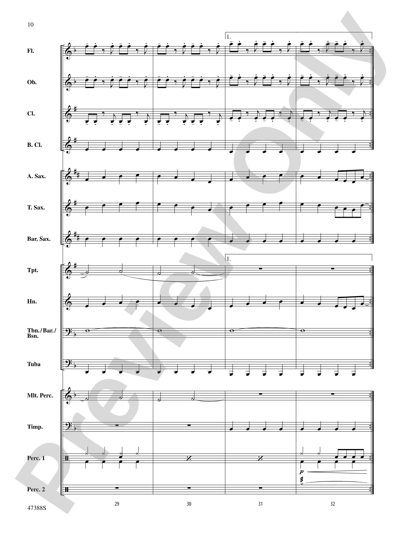 In My Blood: Concert Band Conductor Score & Parts