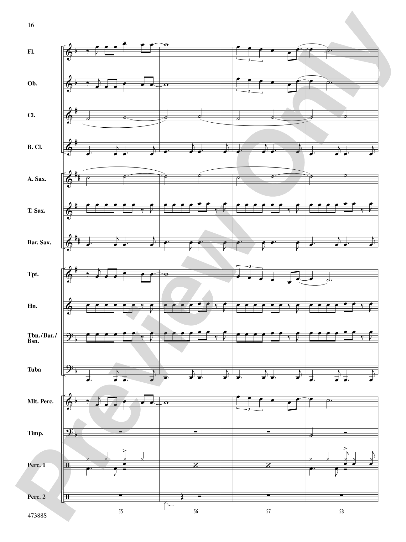 In My Blood: Concert Band Conductor Score & Parts