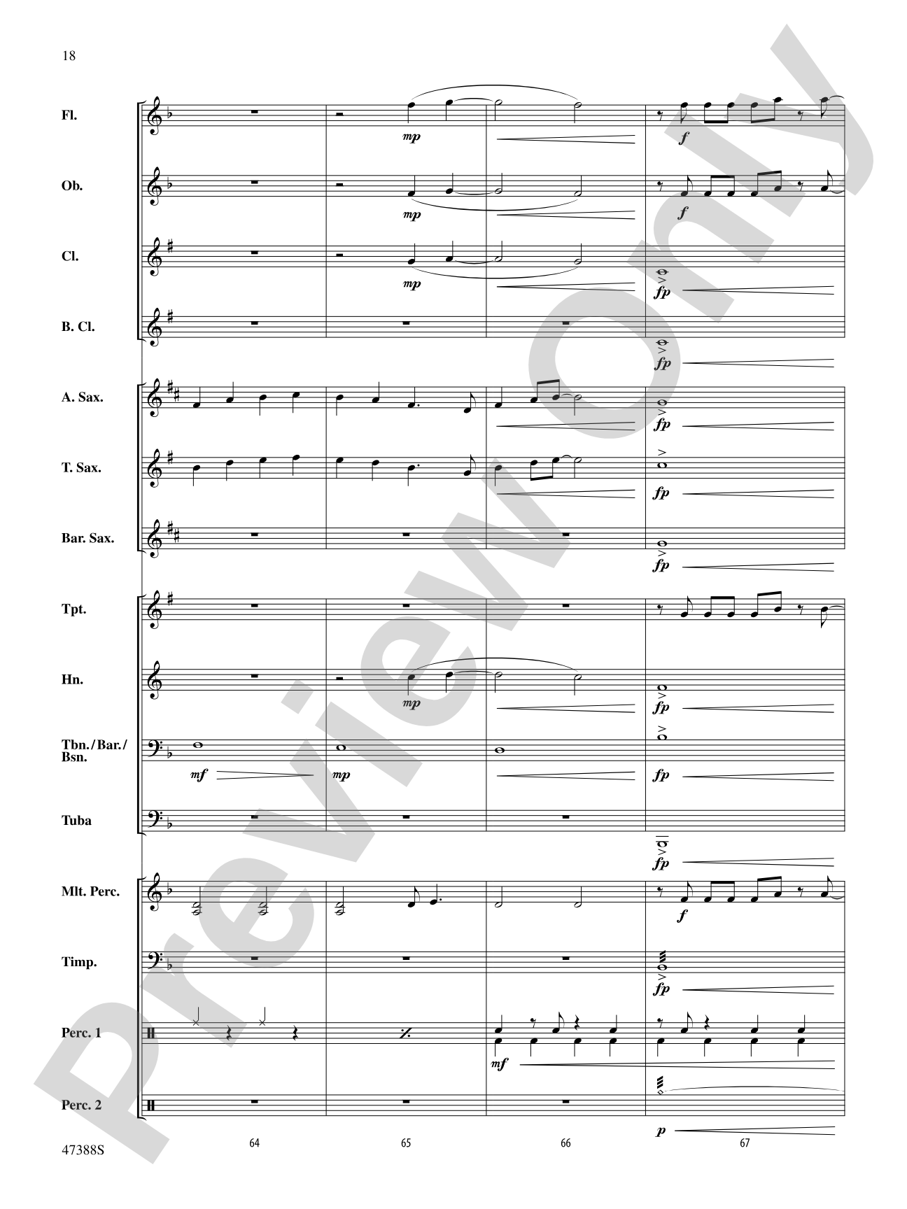 In My Blood: Concert Band Conductor Score & Parts