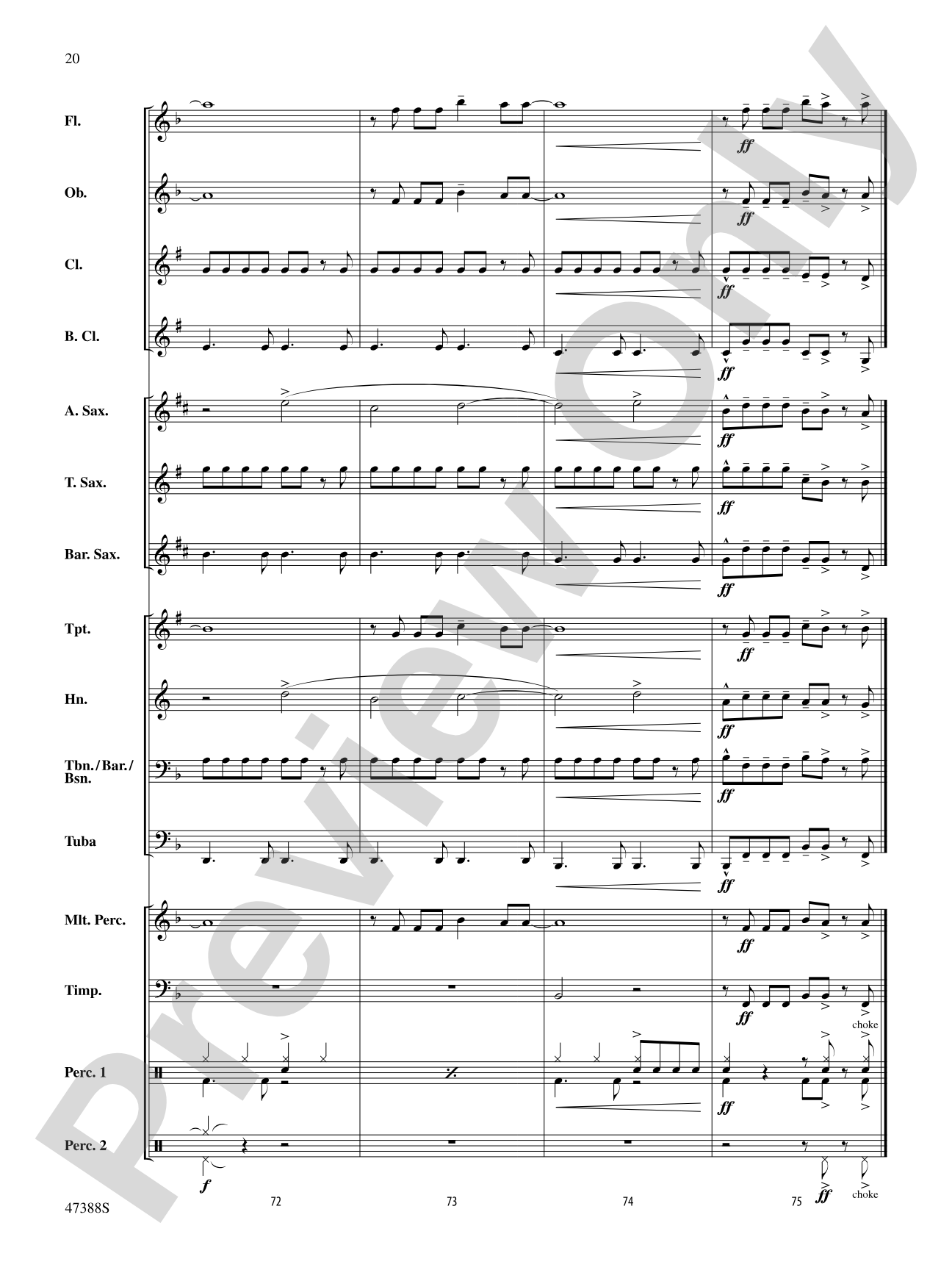 In My Blood: Concert Band Conductor Score & Parts