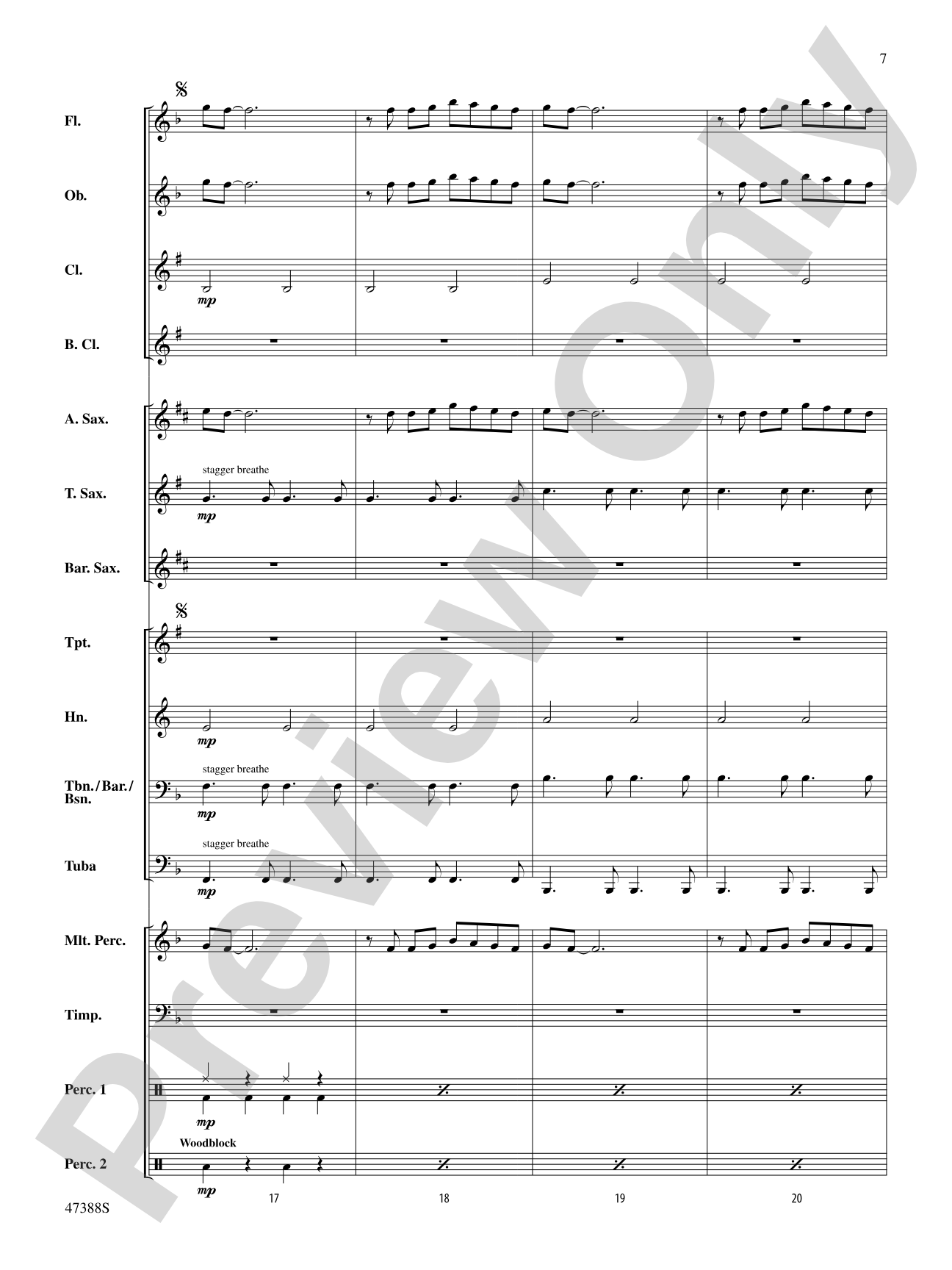 In My Blood: Concert Band Conductor Score & Parts