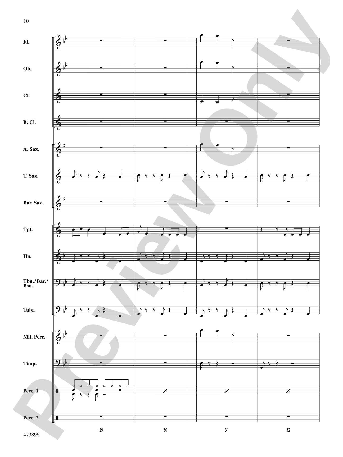 Over My Head: Concert Band Conductor Score & Parts