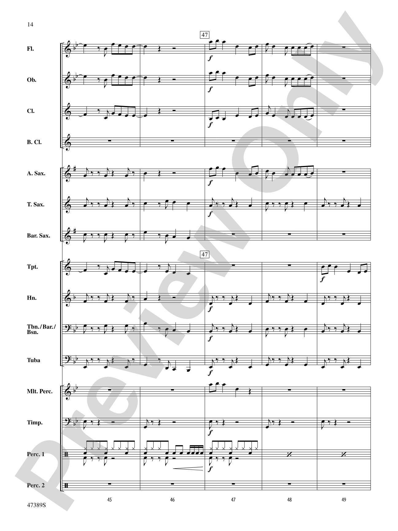Over My Head: Concert Band Conductor Score & Parts