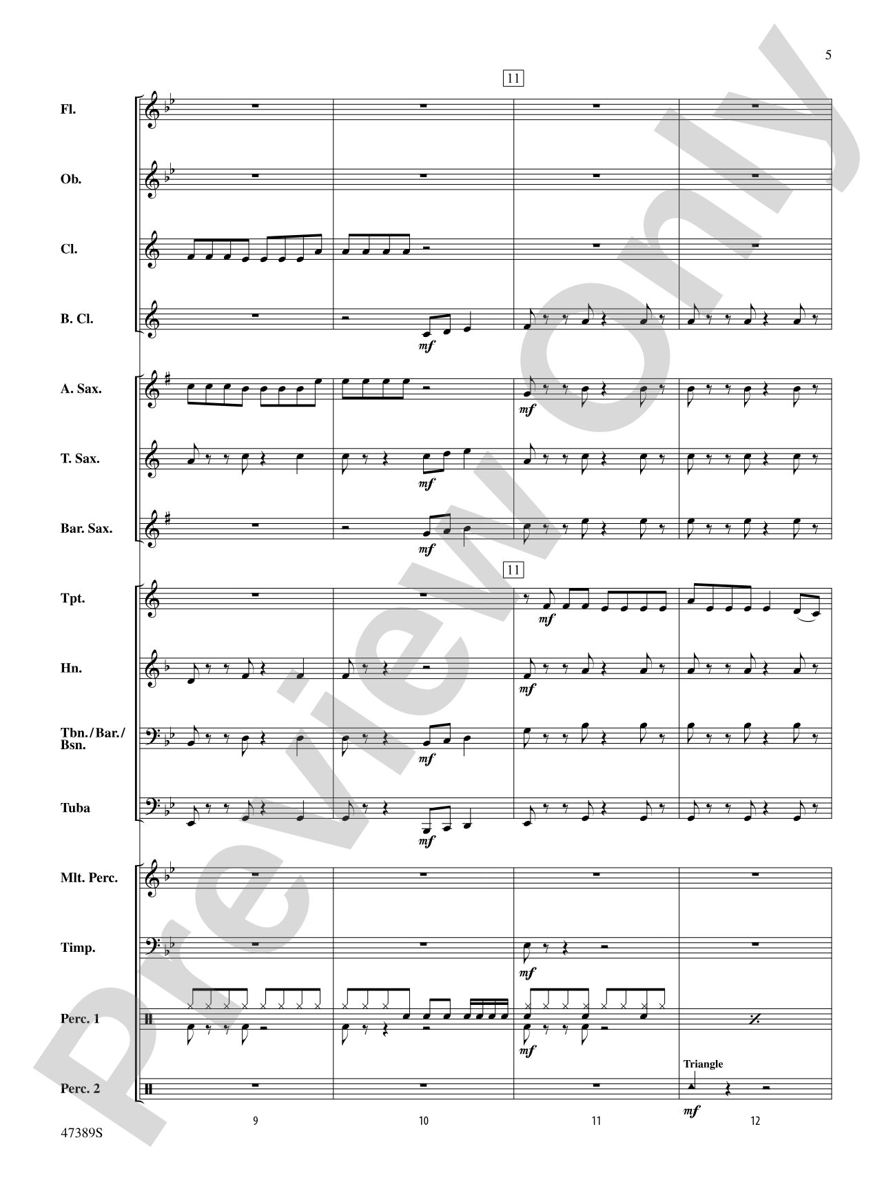 Over My Head: Concert Band Conductor Score & Parts