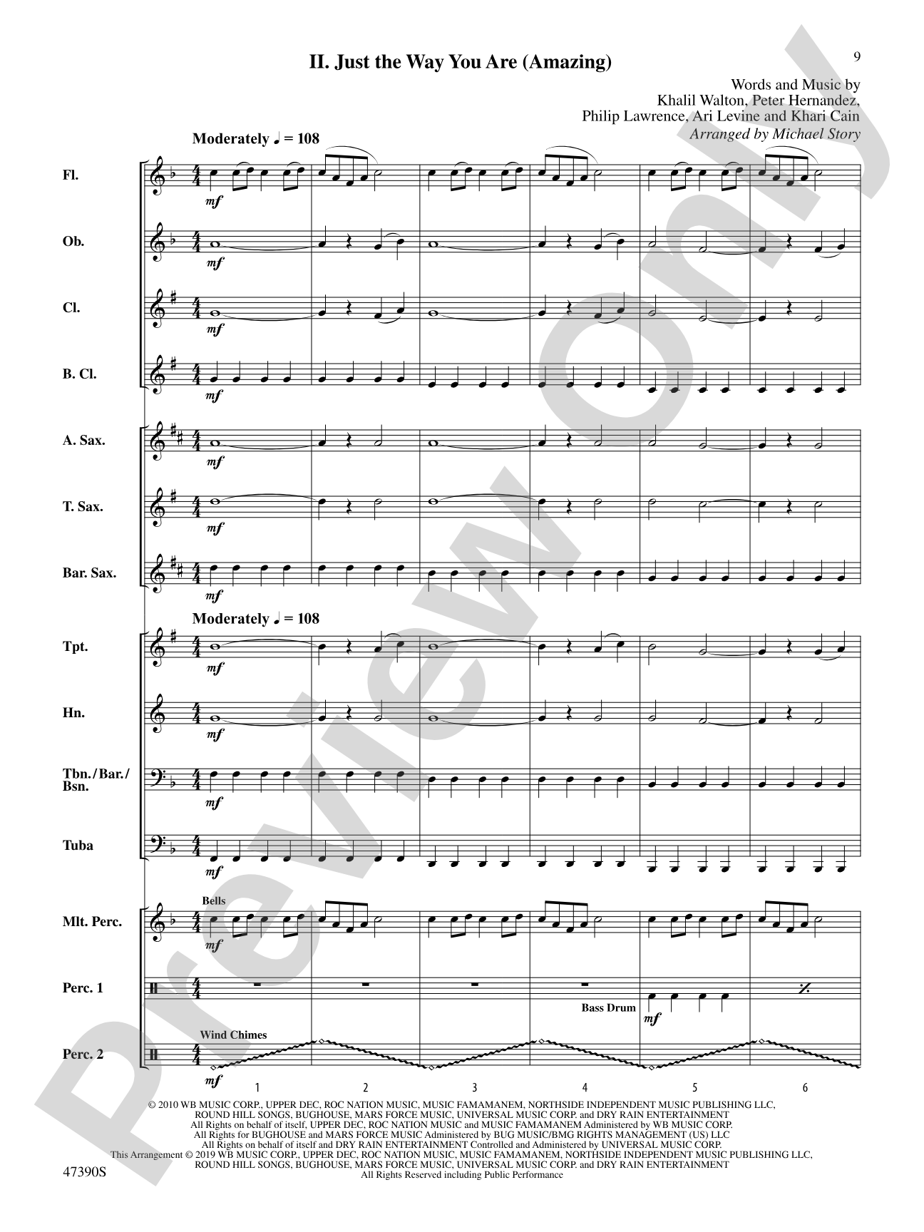 Bruno Mars Four-Pack: Score