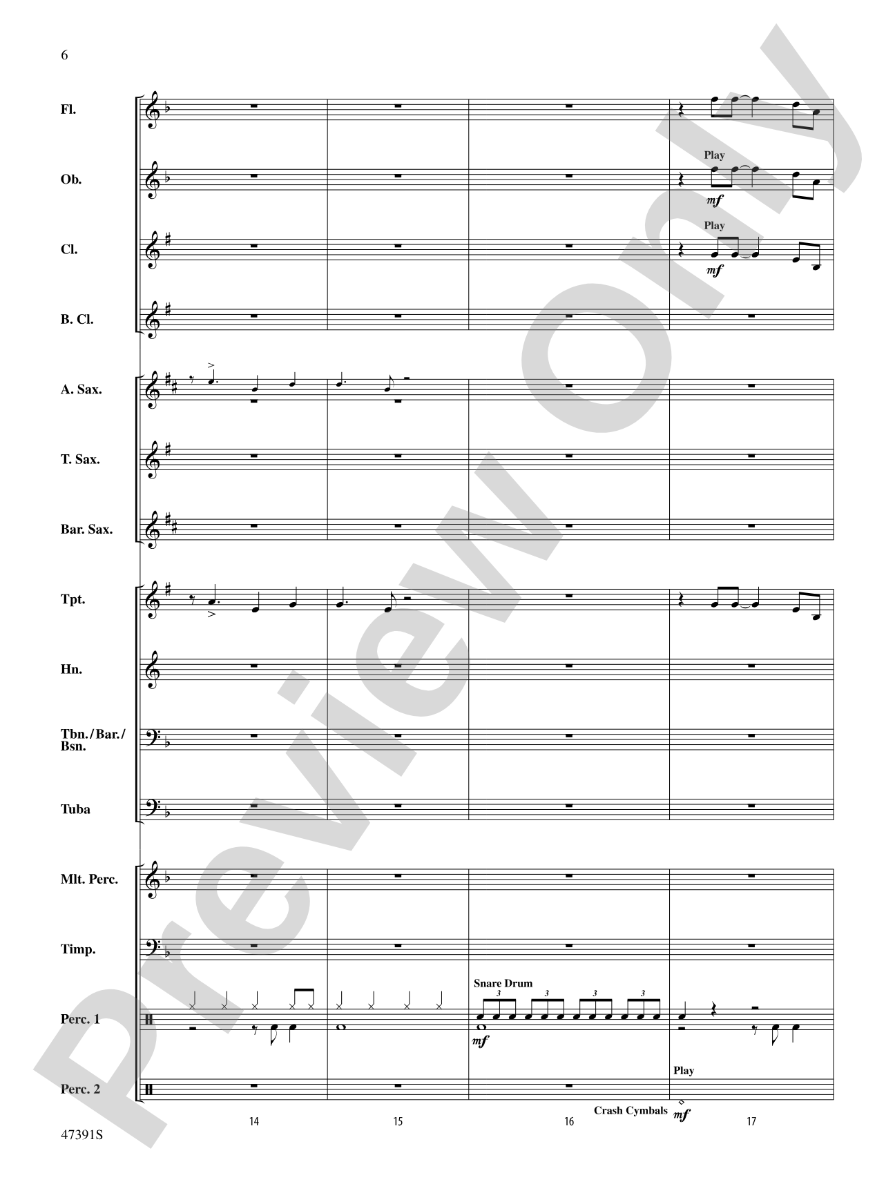 Perfection: Concert Band Conductor Score & Parts