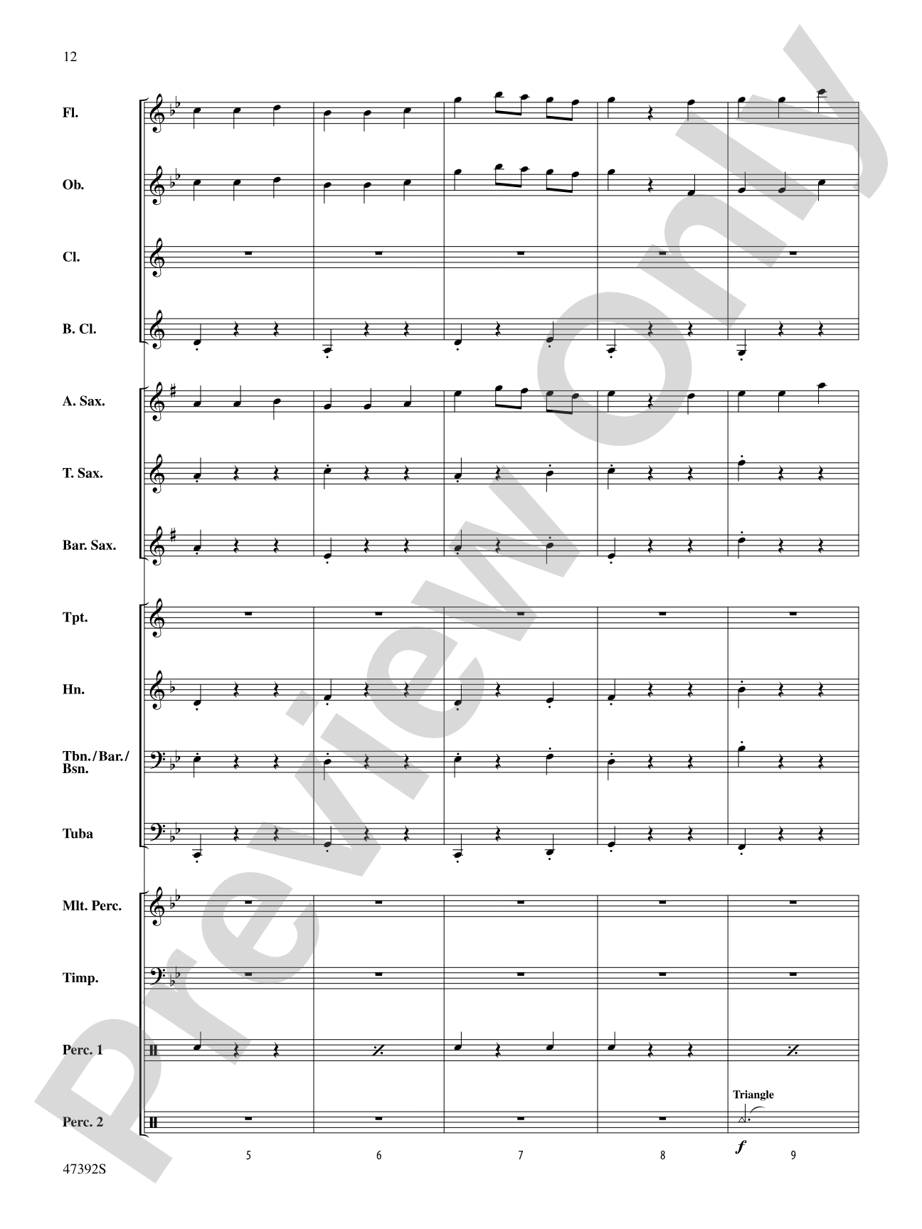 Lincolnshire Posy: Score