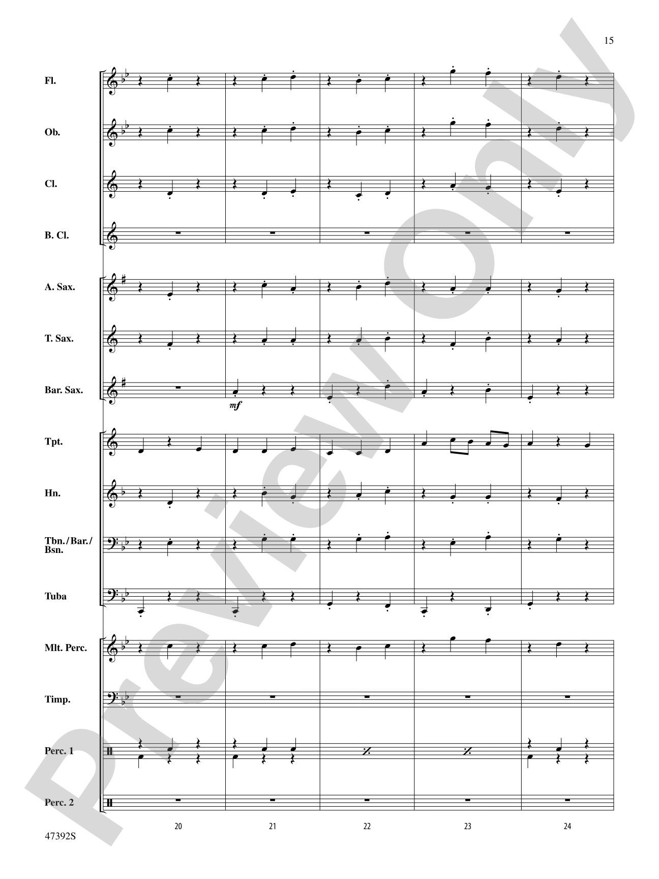 Lincolnshire Posy: Score