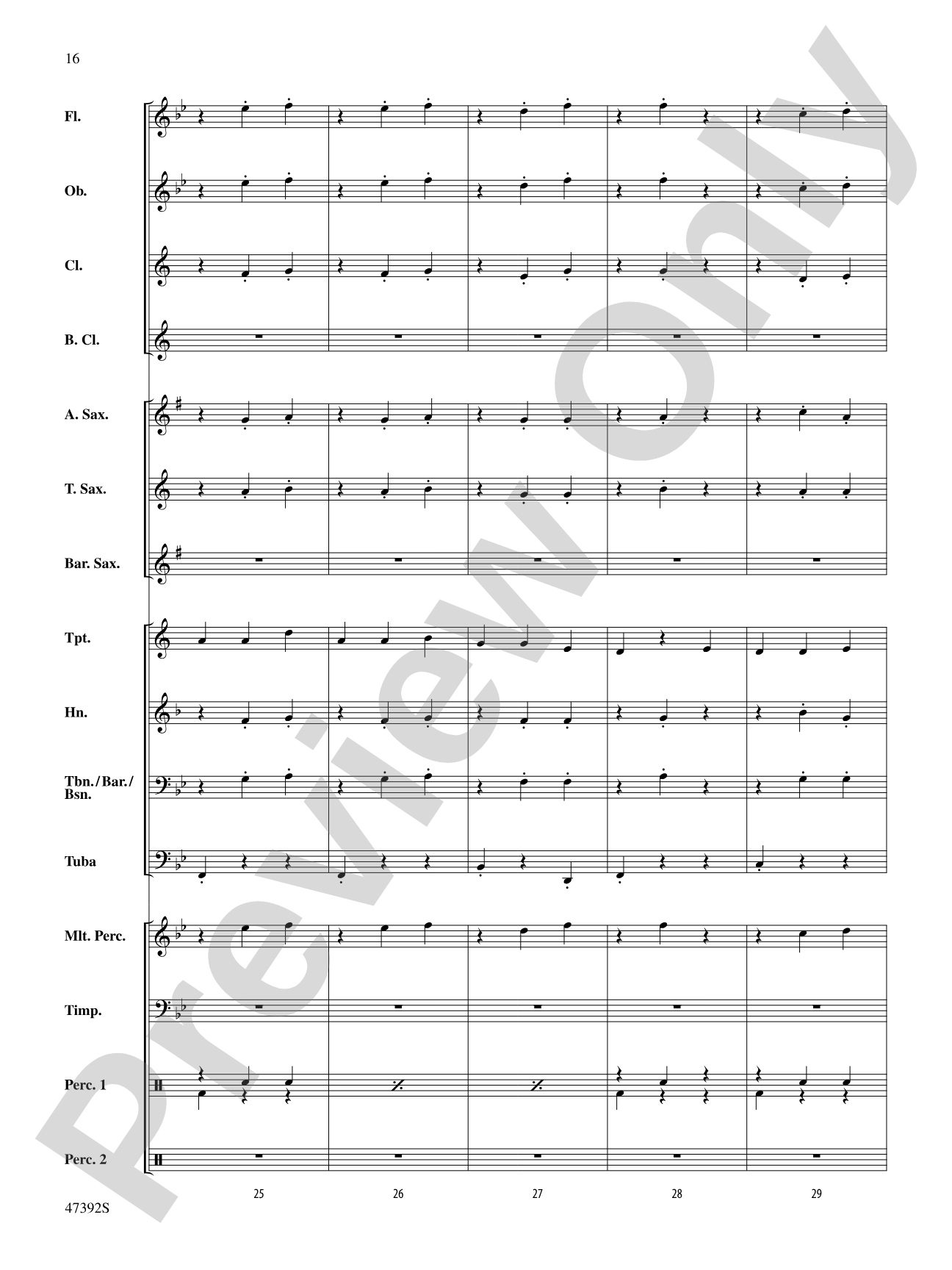 Lincolnshire Posy: Score