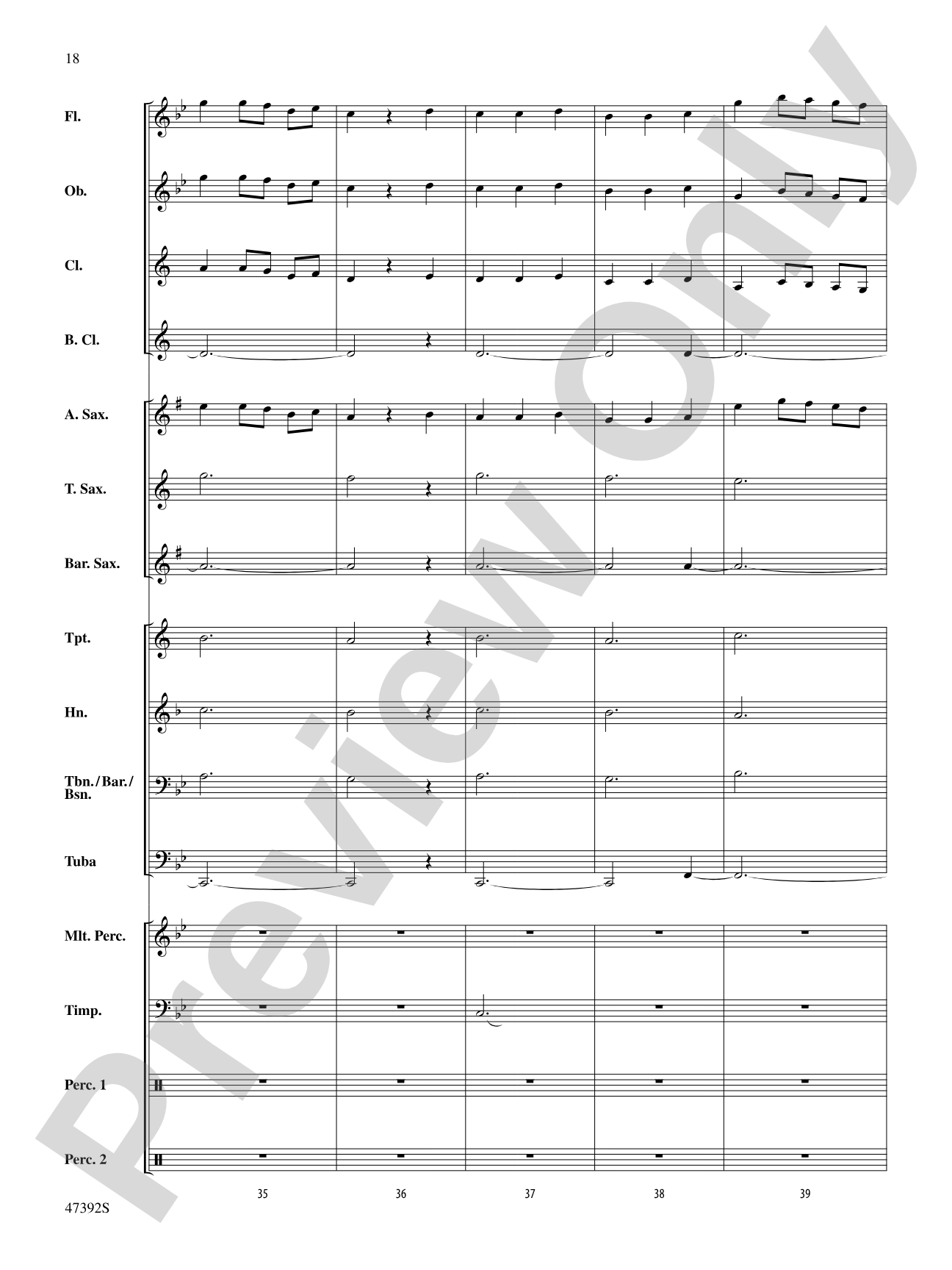 Lincolnshire Posy: Score