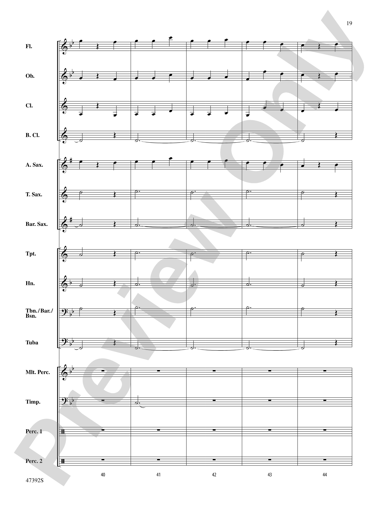 Lincolnshire Posy: Score