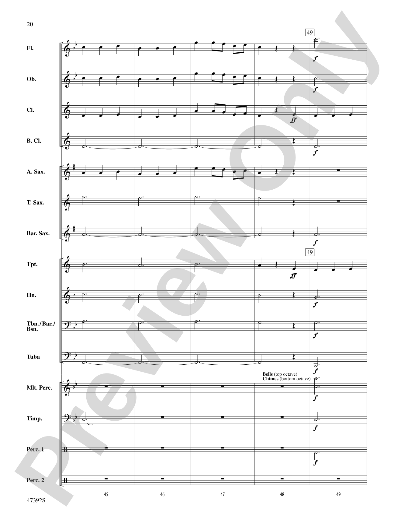 Lincolnshire Posy: Score