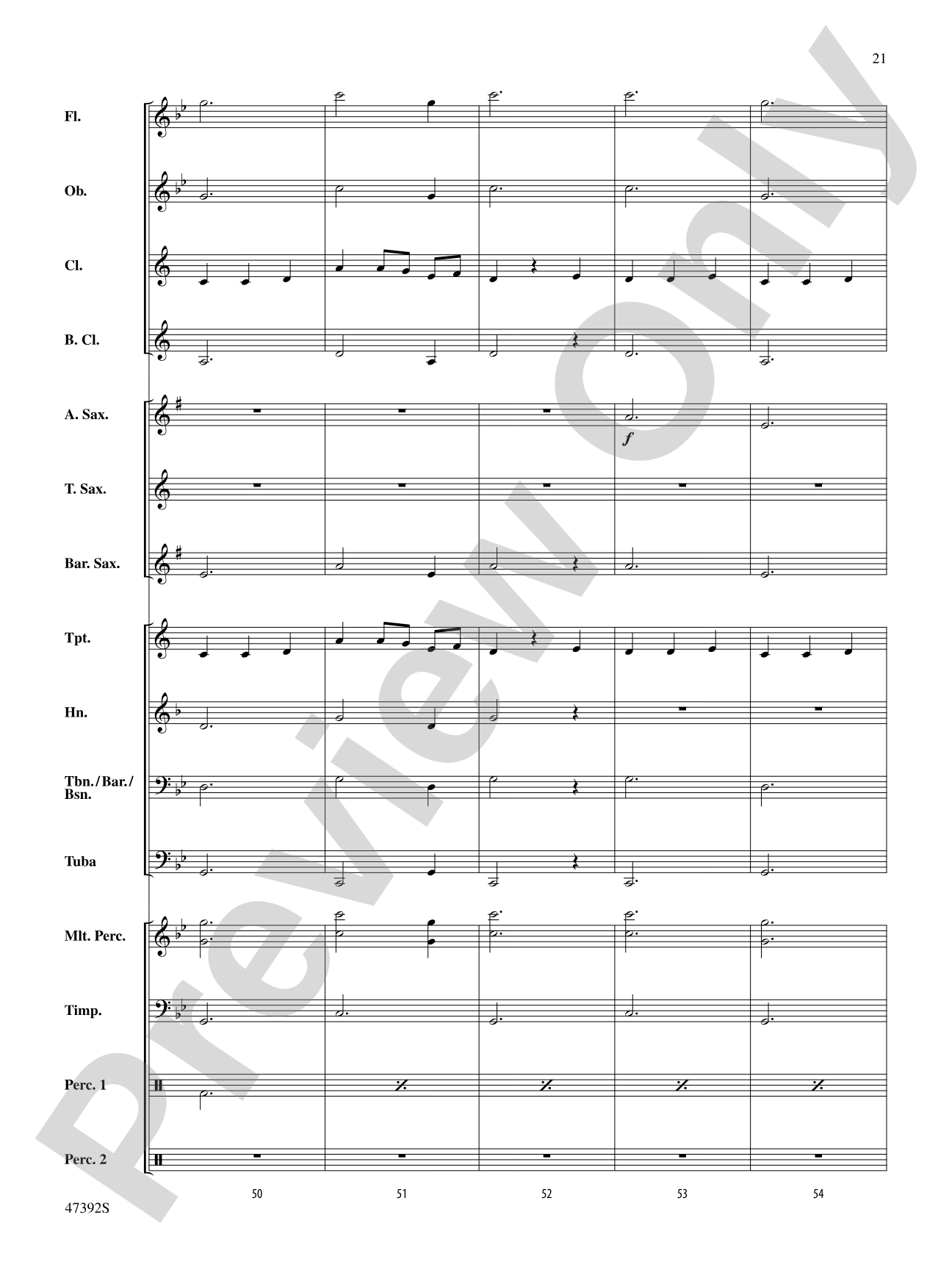 Lincolnshire Posy: Score