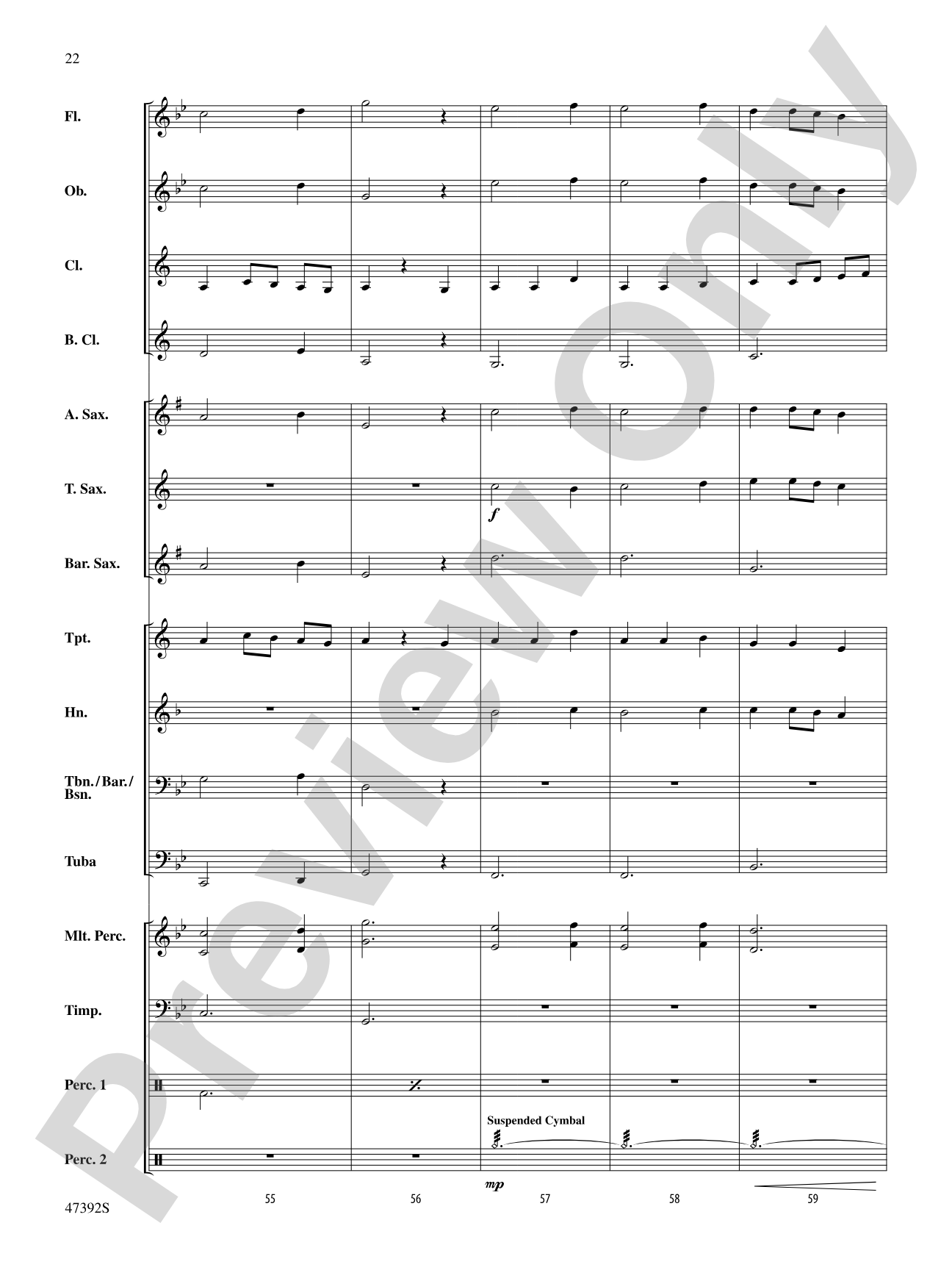 Lincolnshire Posy: Score