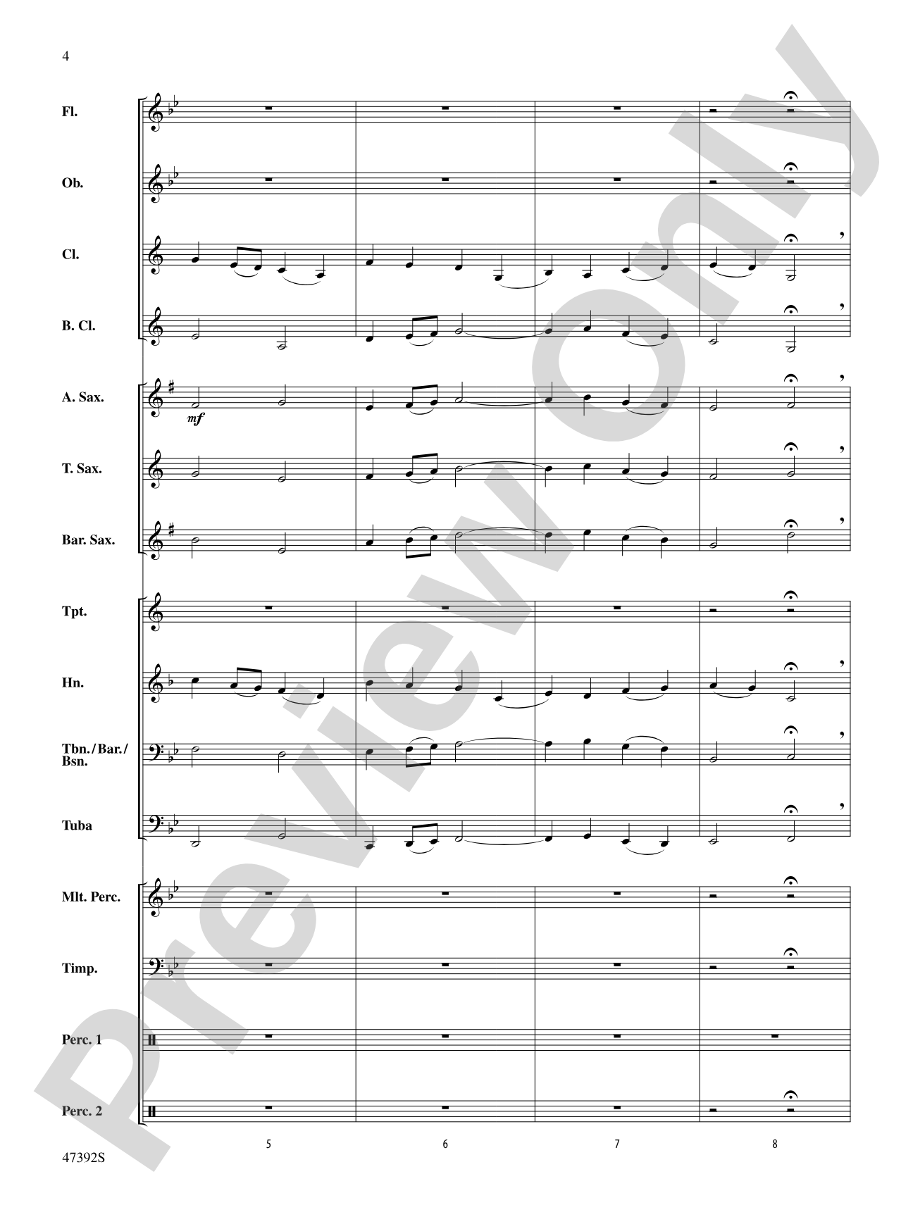 Lincolnshire Posy: Score