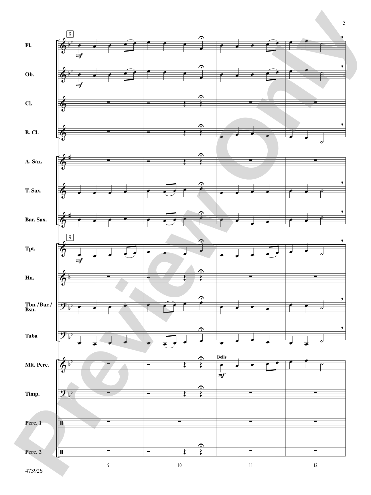 Lincolnshire Posy: Score