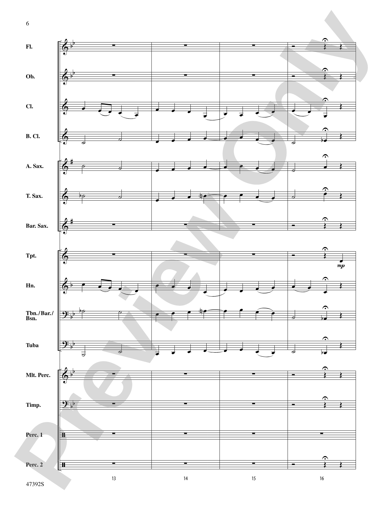 Lincolnshire Posy: Score