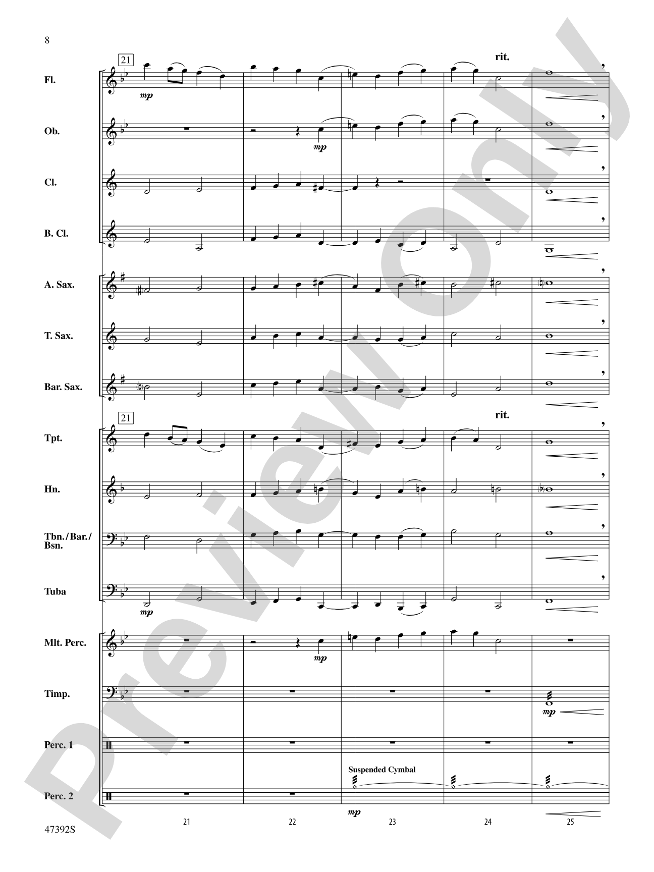 Lincolnshire Posy: Score