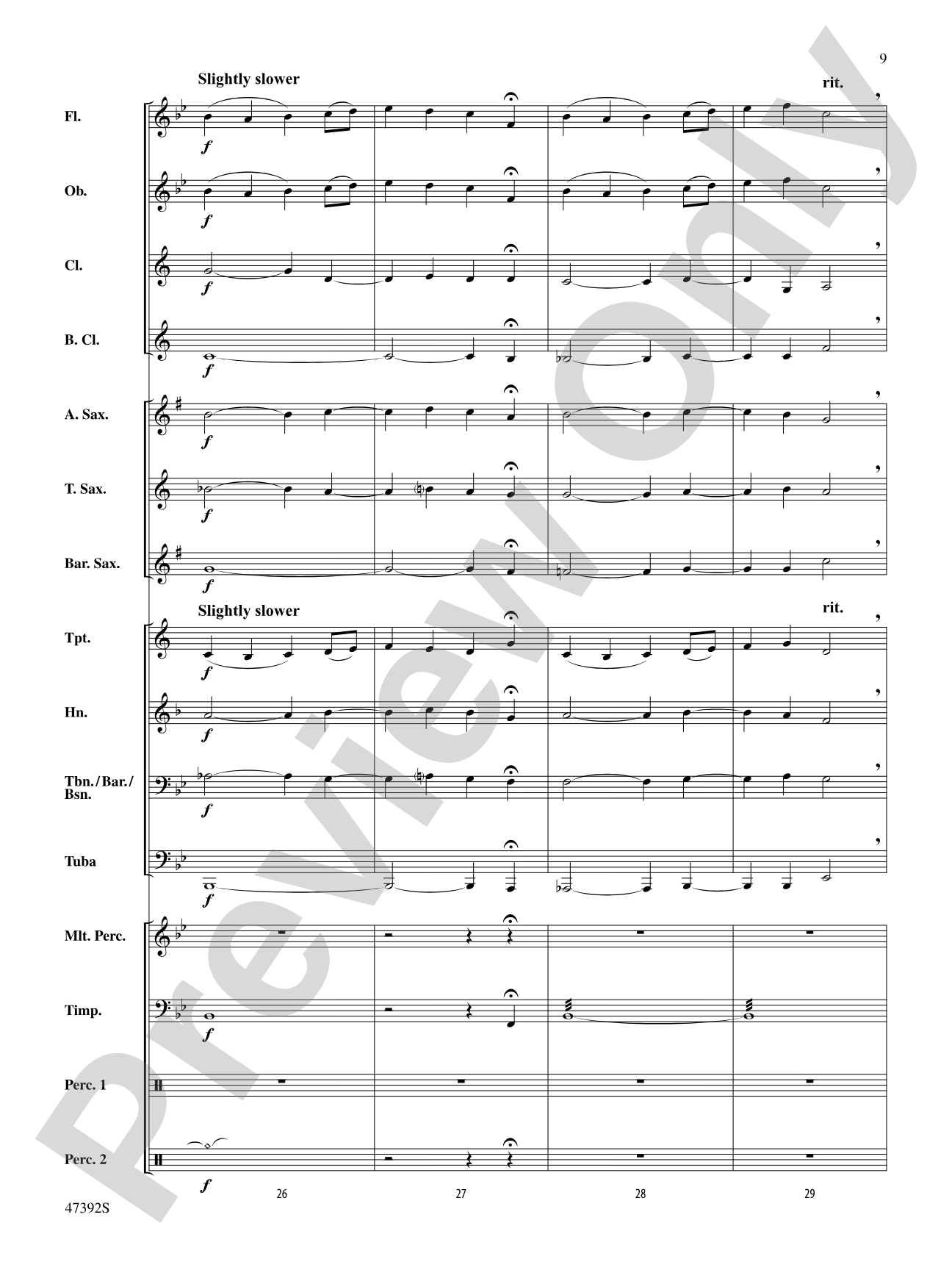 Lincolnshire Posy: Score
