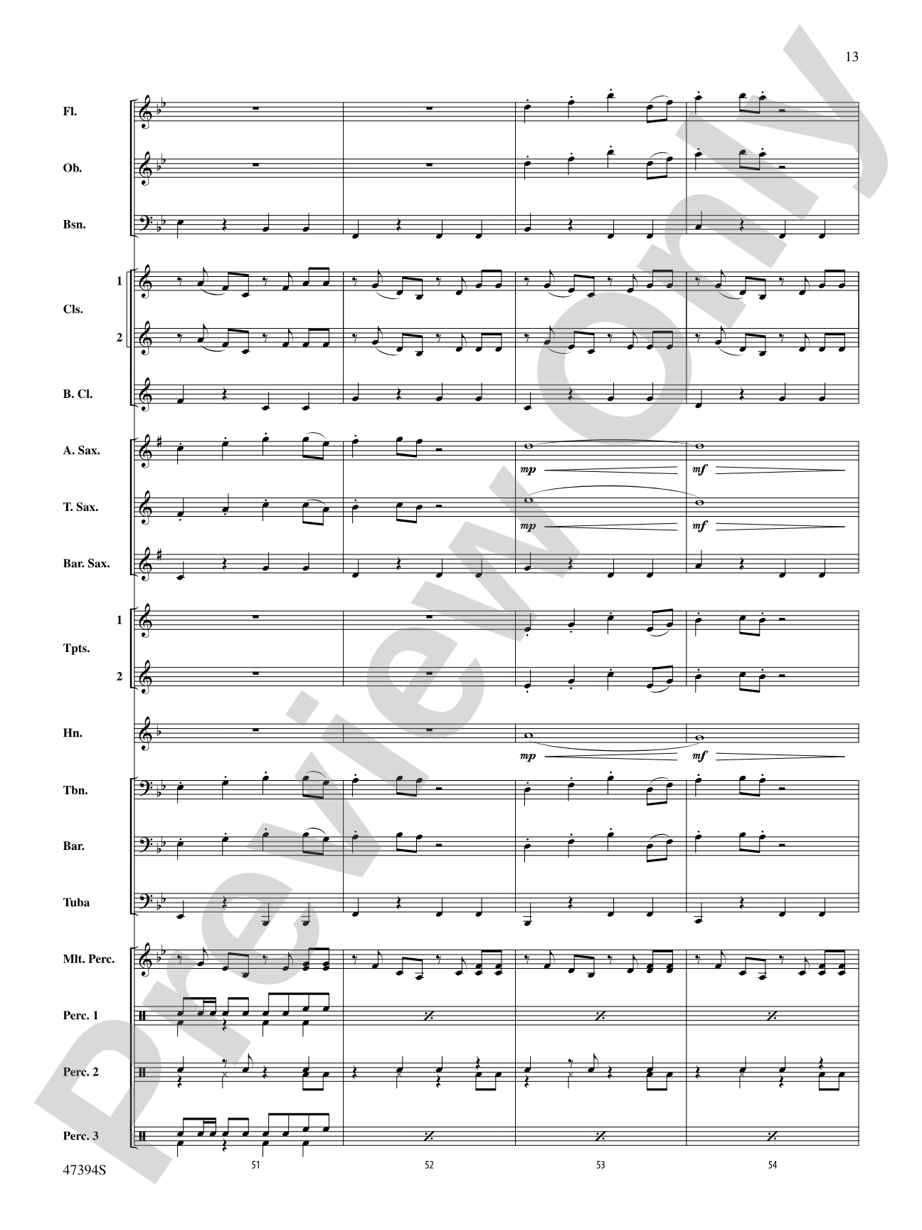 The Banana Boat Song: Concert Band Conductor Score & Parts