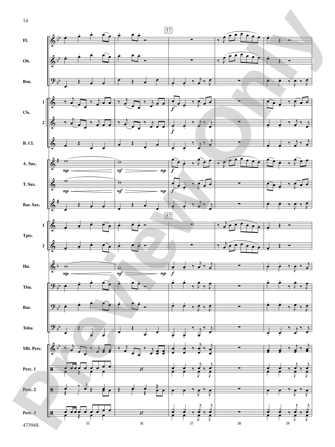 The Banana Boat Song: Concert Band Conductor Score & Parts