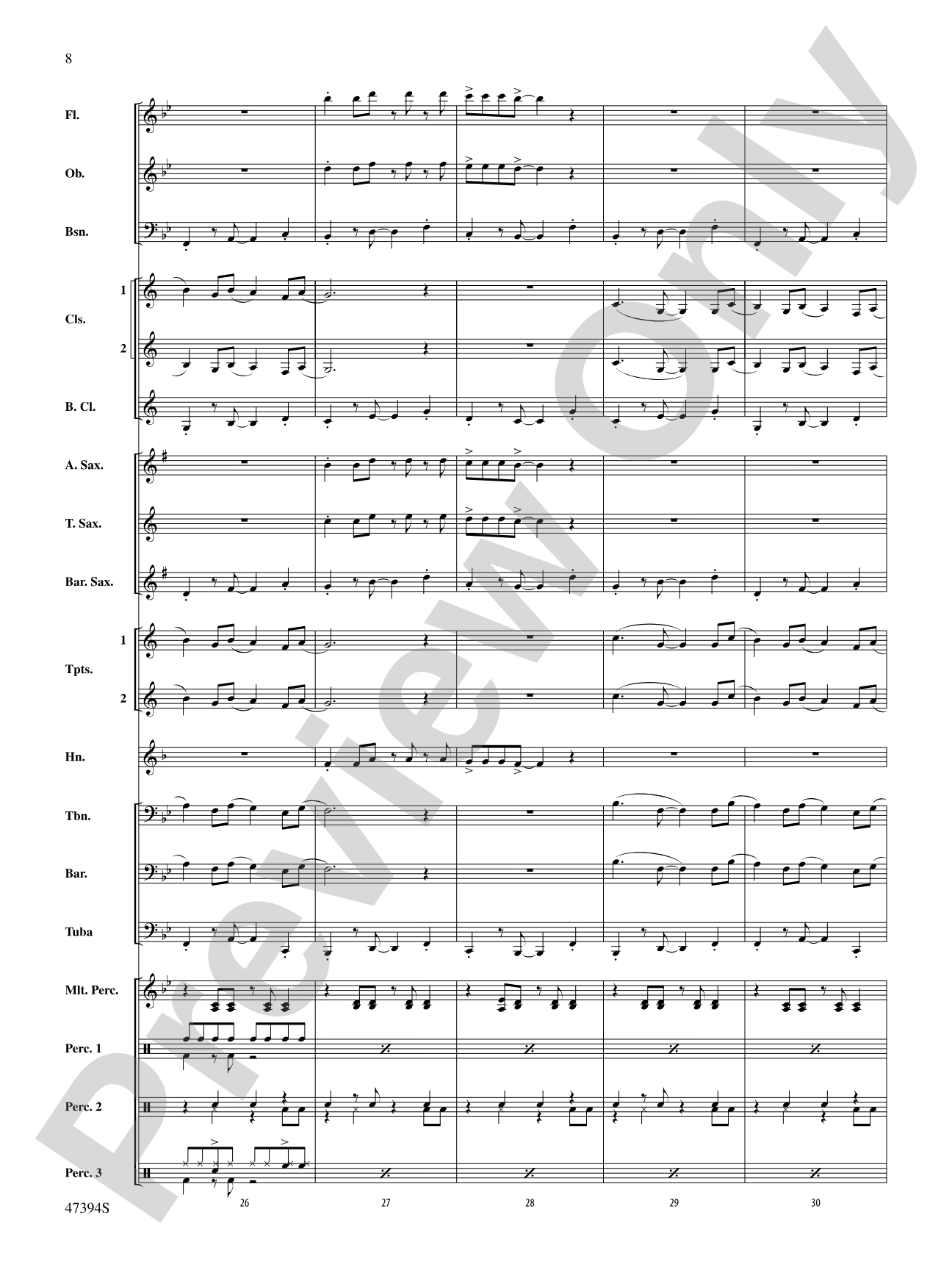 The Banana Boat Song: Concert Band Conductor Score & Parts