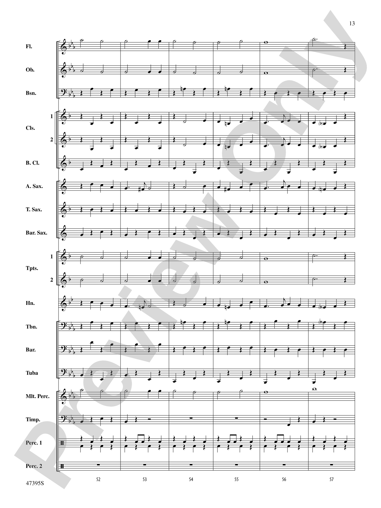 Christmas Celebration on "Military Escort": Concert Band Conductor Score & Parts