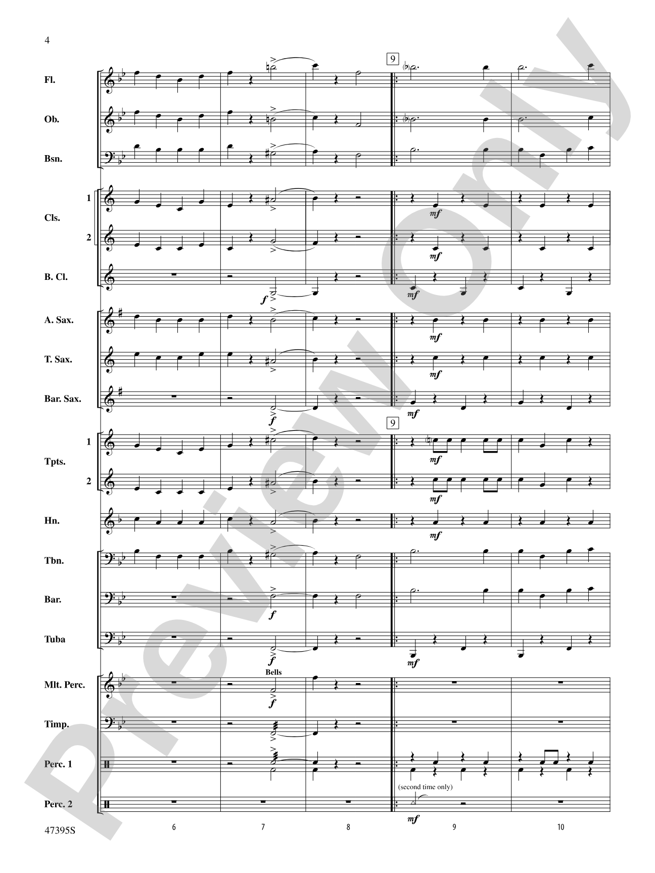 Christmas Celebration on "Military Escort": Concert Band Conductor Score & Parts