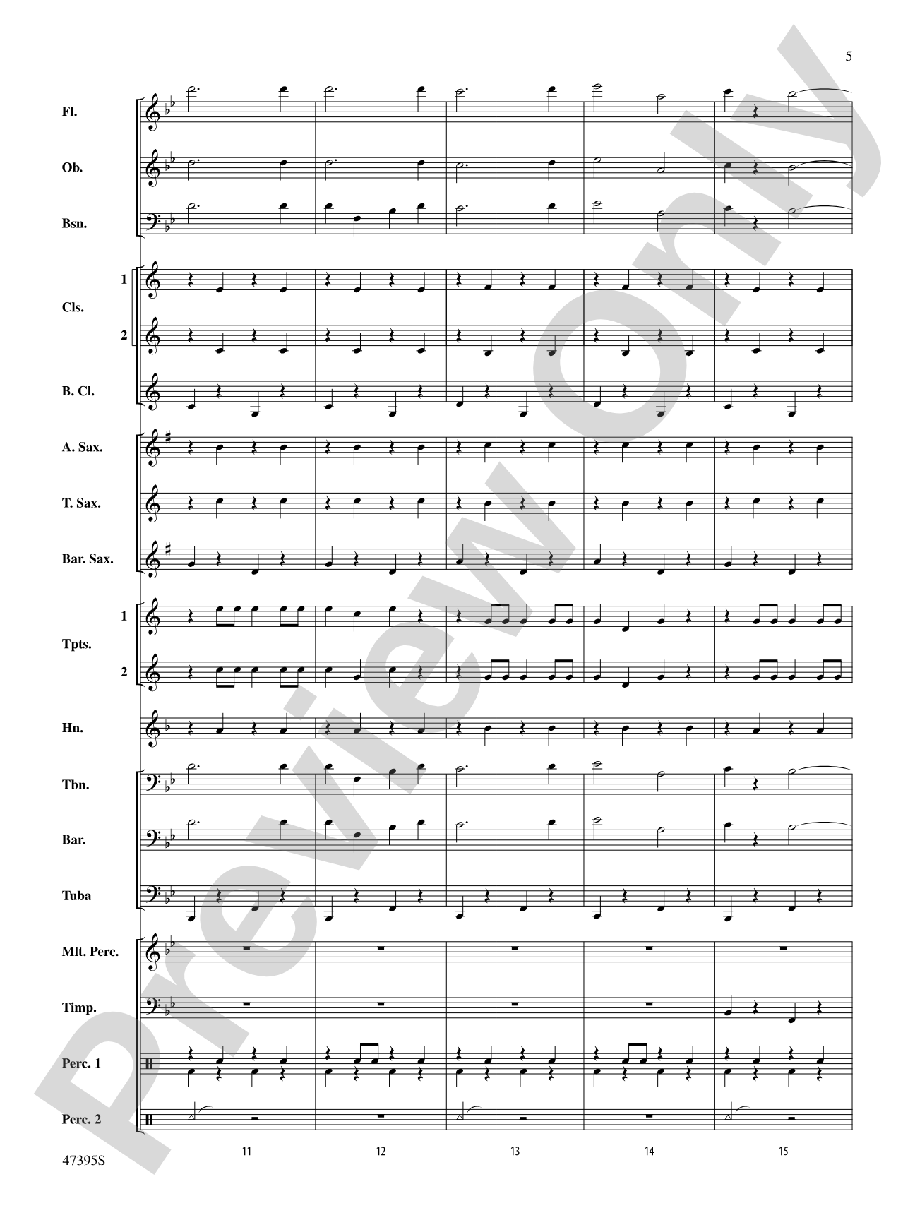 Christmas Celebration on "Military Escort": Concert Band Conductor Score & Parts