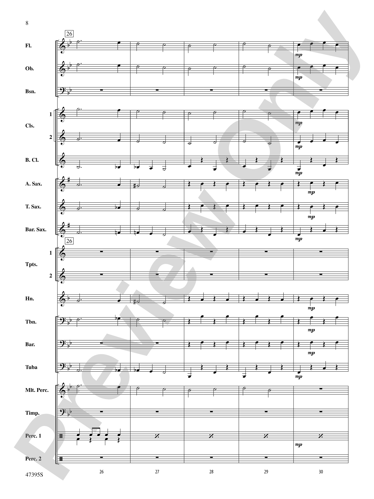 Christmas Celebration on "Military Escort": Concert Band Conductor Score & Parts