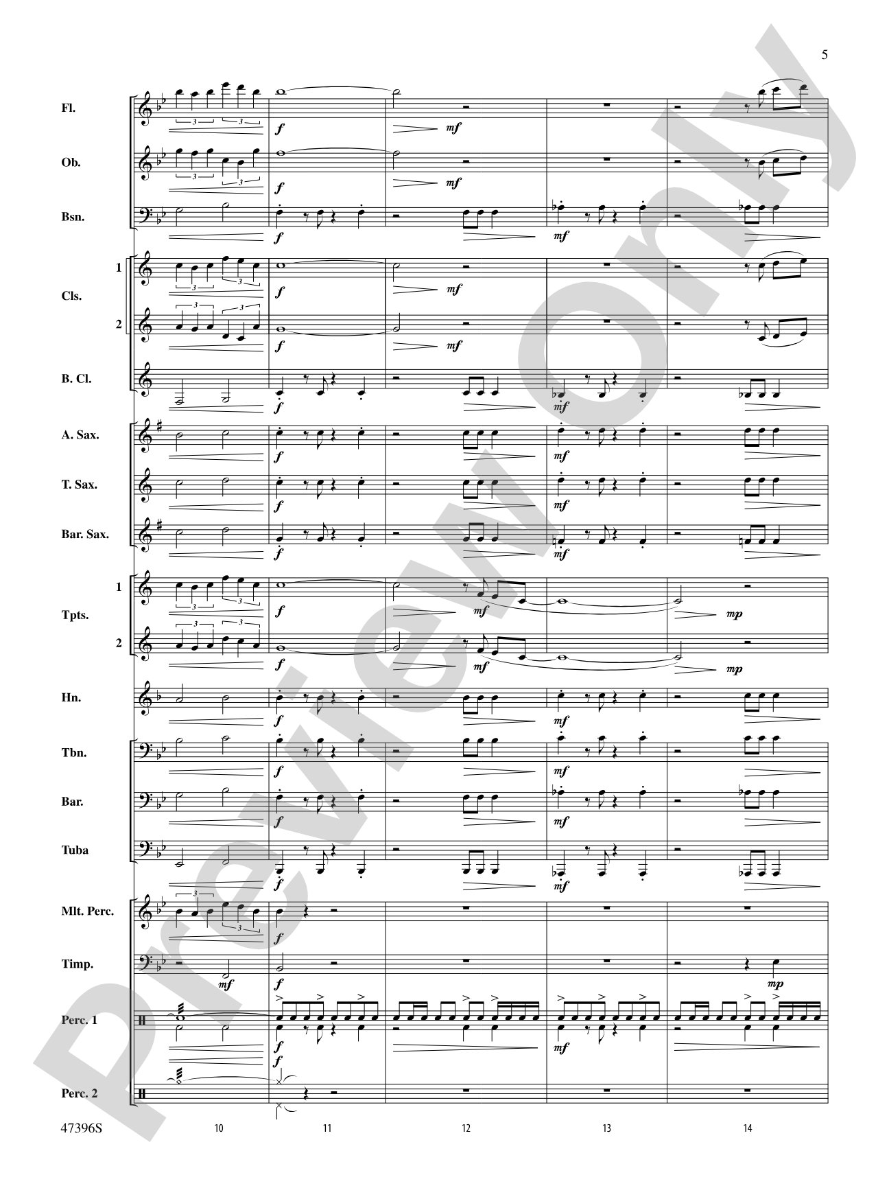 Pathways Uncharted: Concert Band Conductor Score & Parts