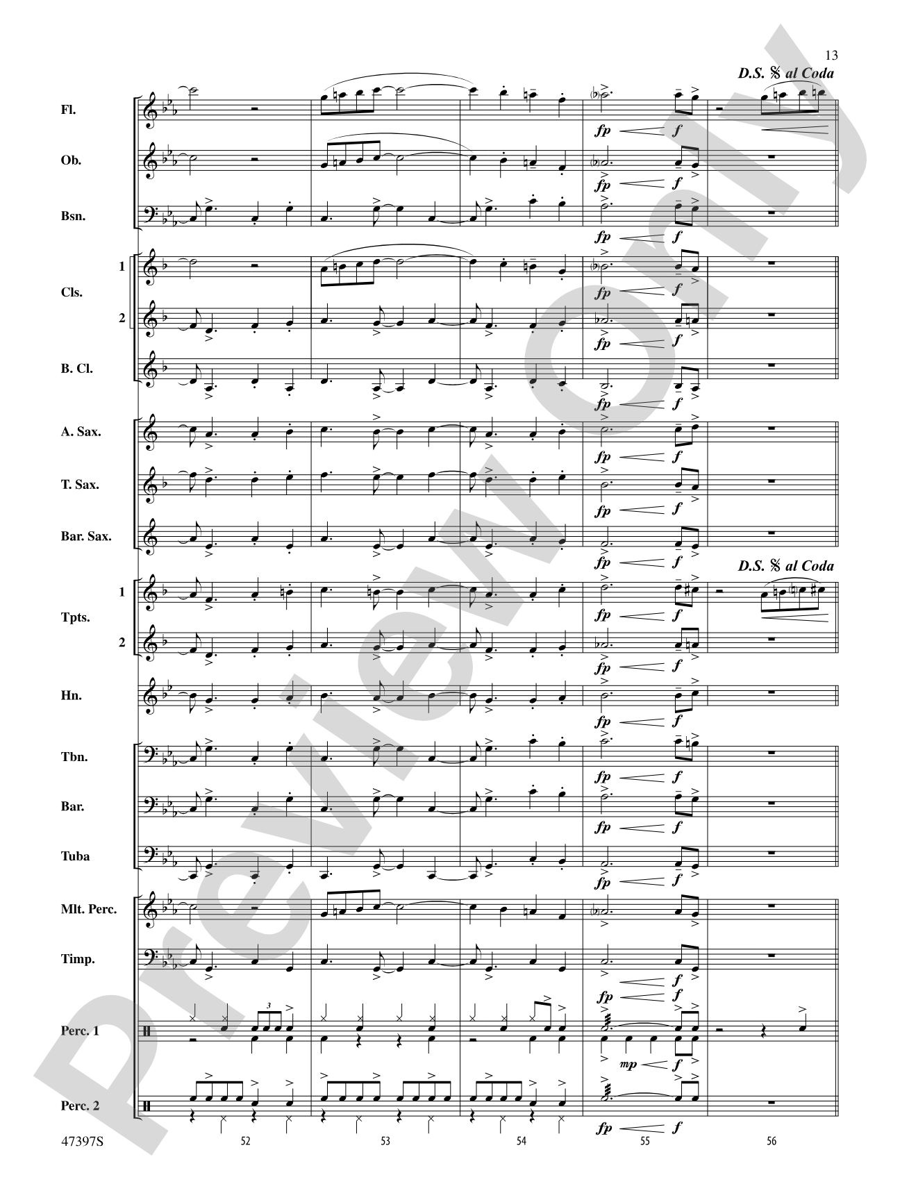 Swingin' Bell Carol: Concert Band Conductor Score & Parts