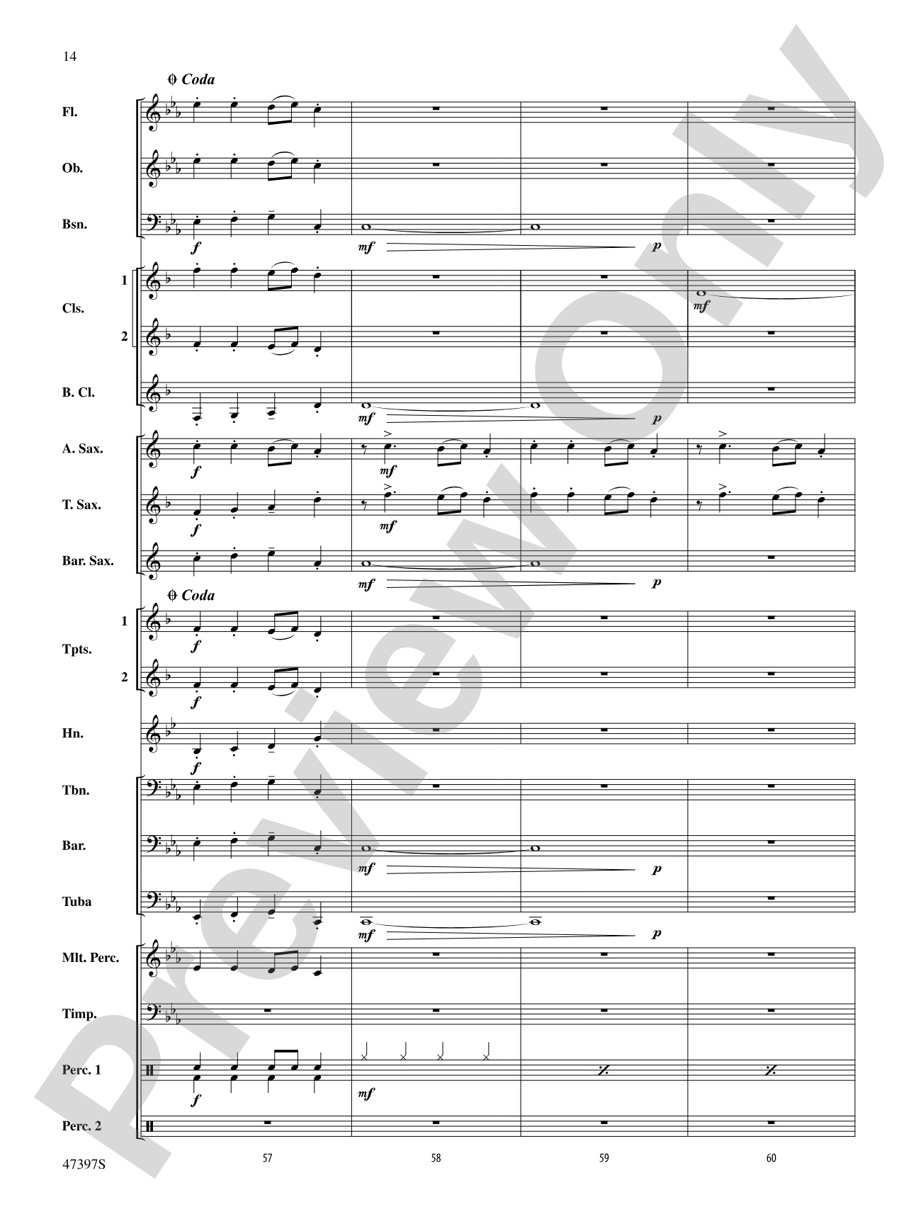 Swingin' Bell Carol: Concert Band Conductor Score & Parts
