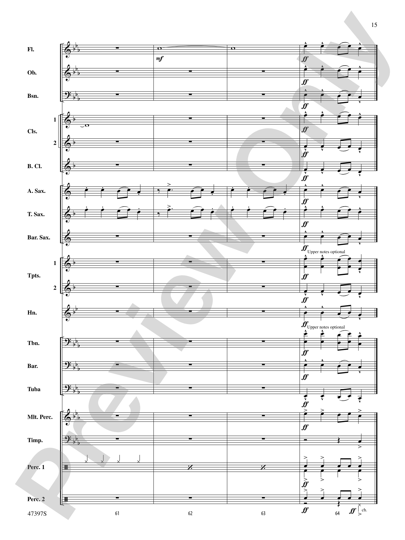 Swingin' Bell Carol: Concert Band Conductor Score & Parts
