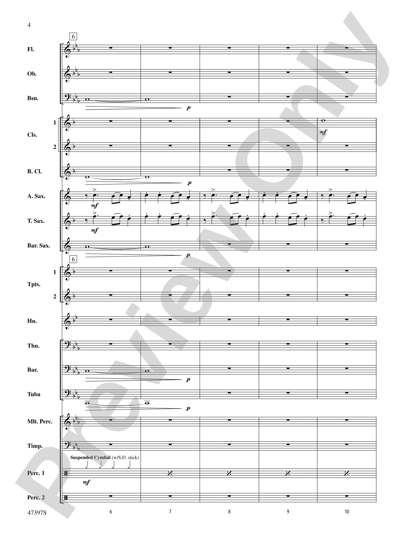 Swingin' Bell Carol: Concert Band Conductor Score & Parts