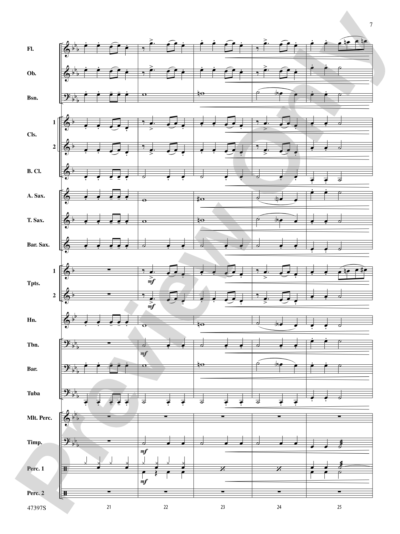 Swingin' Bell Carol: Concert Band Conductor Score & Parts