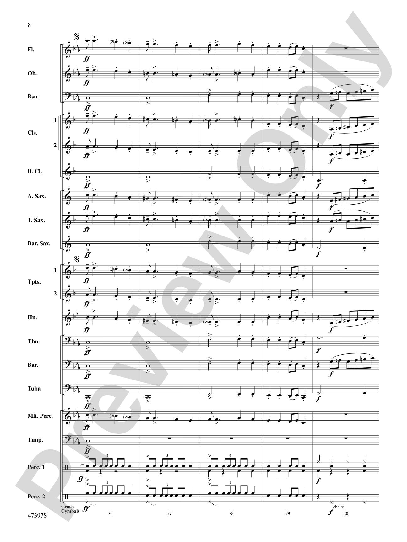 Swingin' Bell Carol: Concert Band Conductor Score & Parts