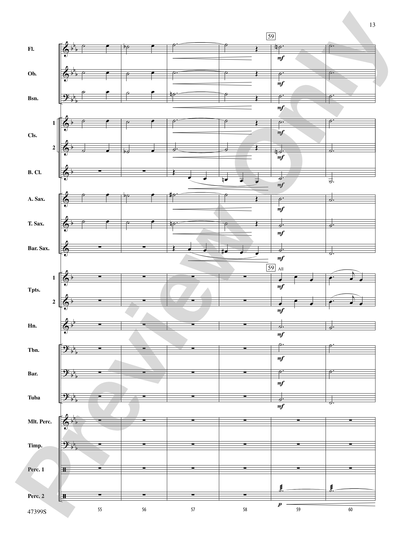 Exhilaration: Concert Band Conductor Score & Parts