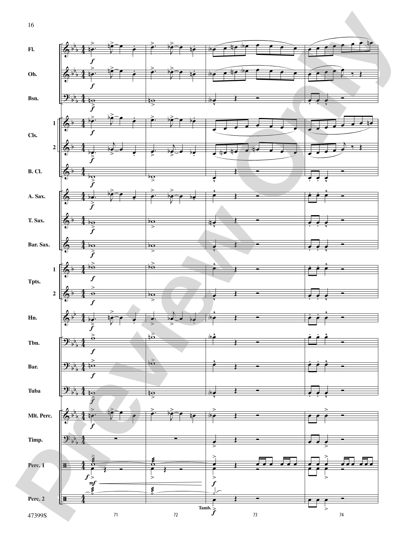 Exhilaration: Concert Band Conductor Score & Parts