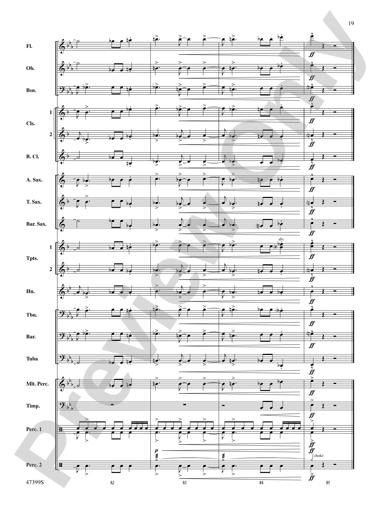 Exhilaration: Concert Band Conductor Score & Parts
