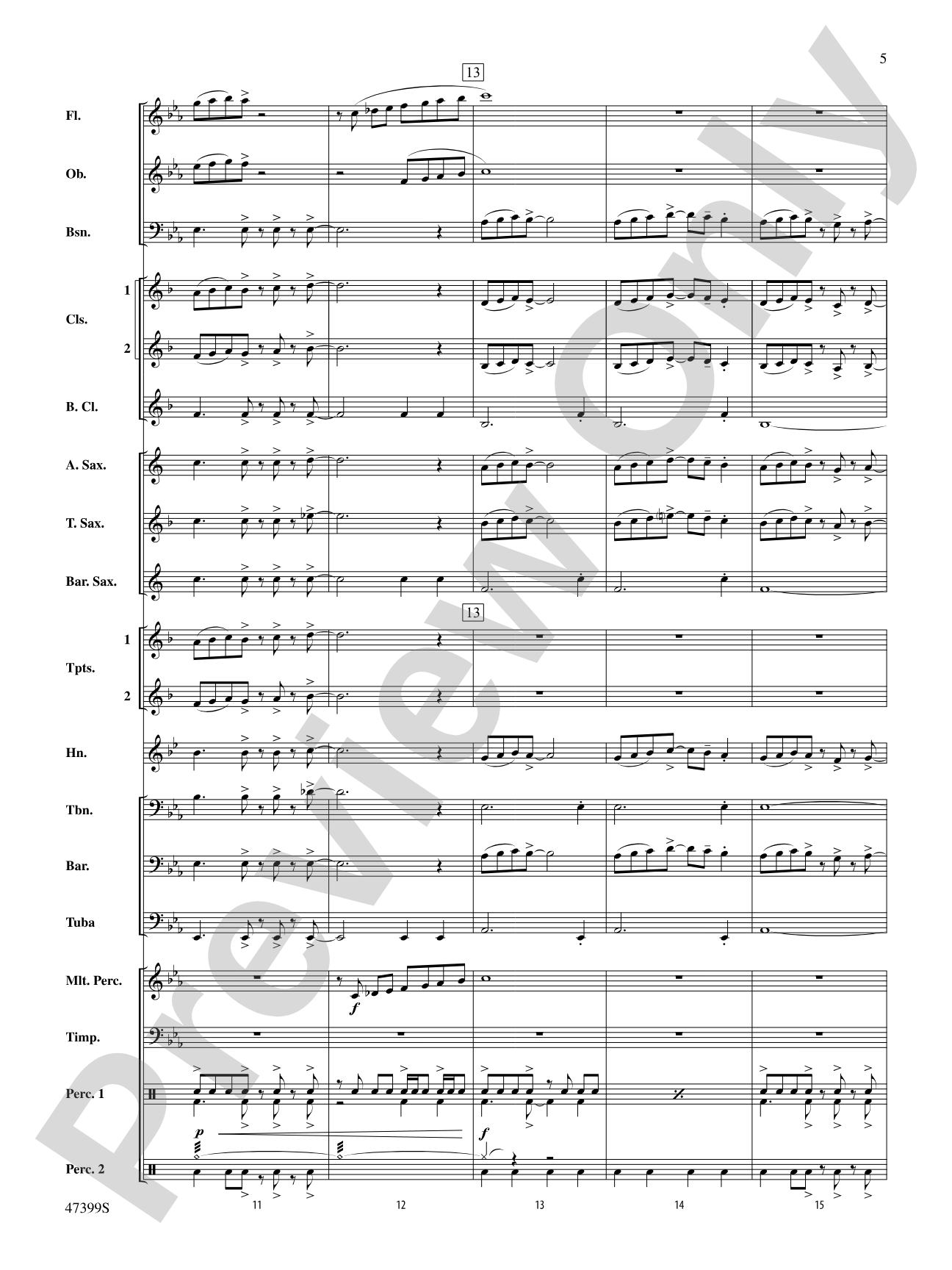 Exhilaration: Concert Band Conductor Score & Parts