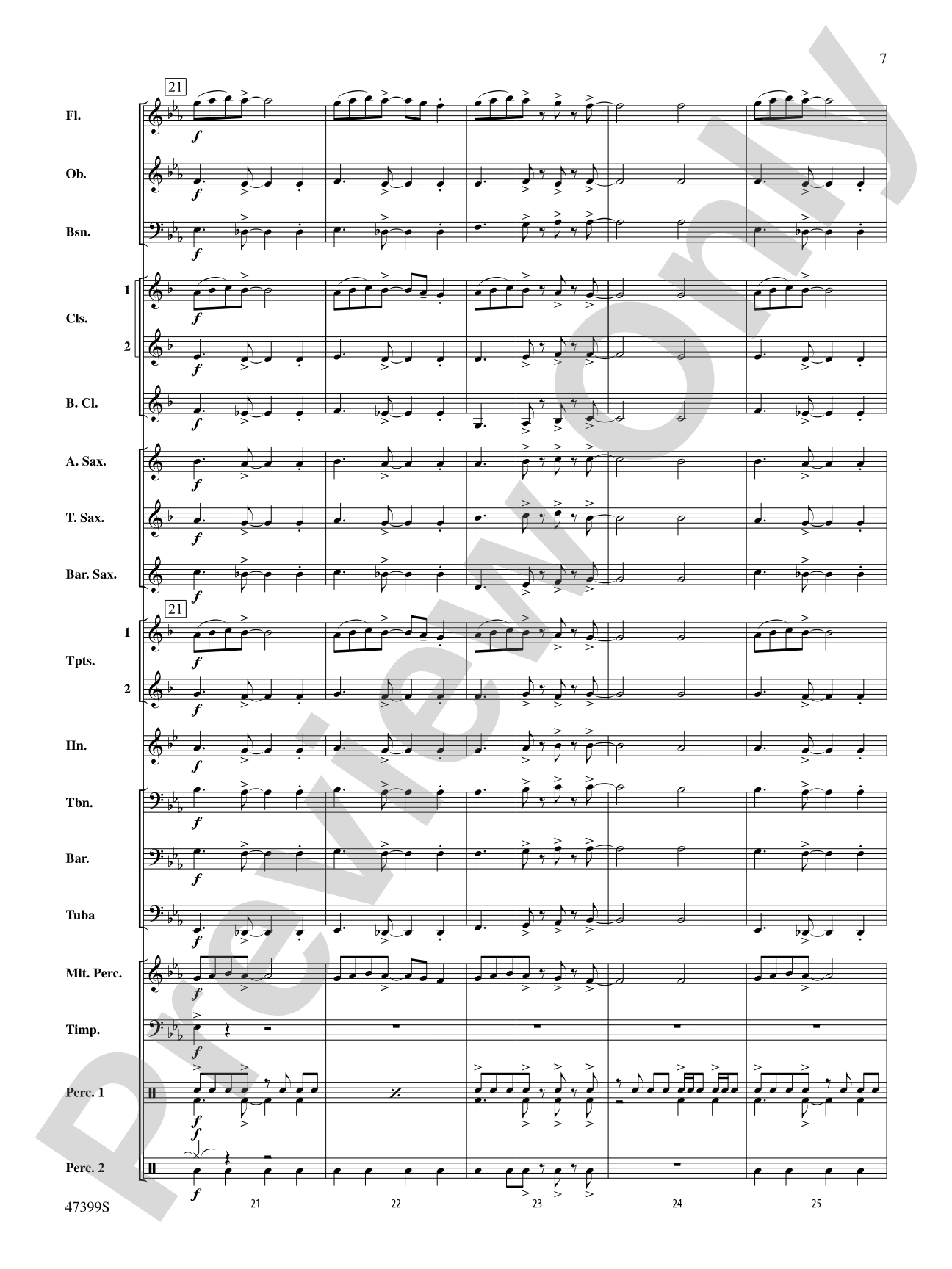 Exhilaration: Concert Band Conductor Score & Parts