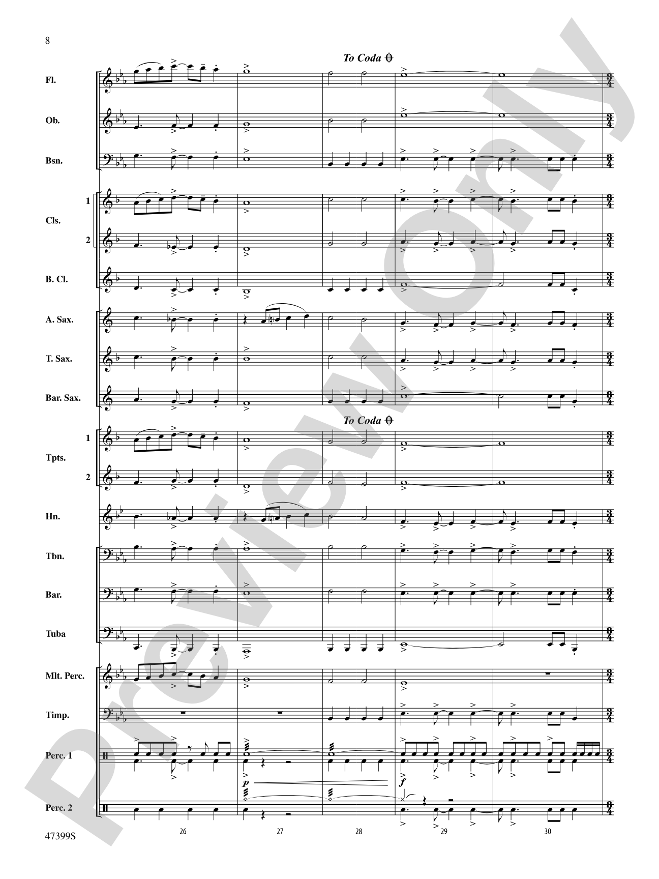 Exhilaration: Concert Band Conductor Score & Parts