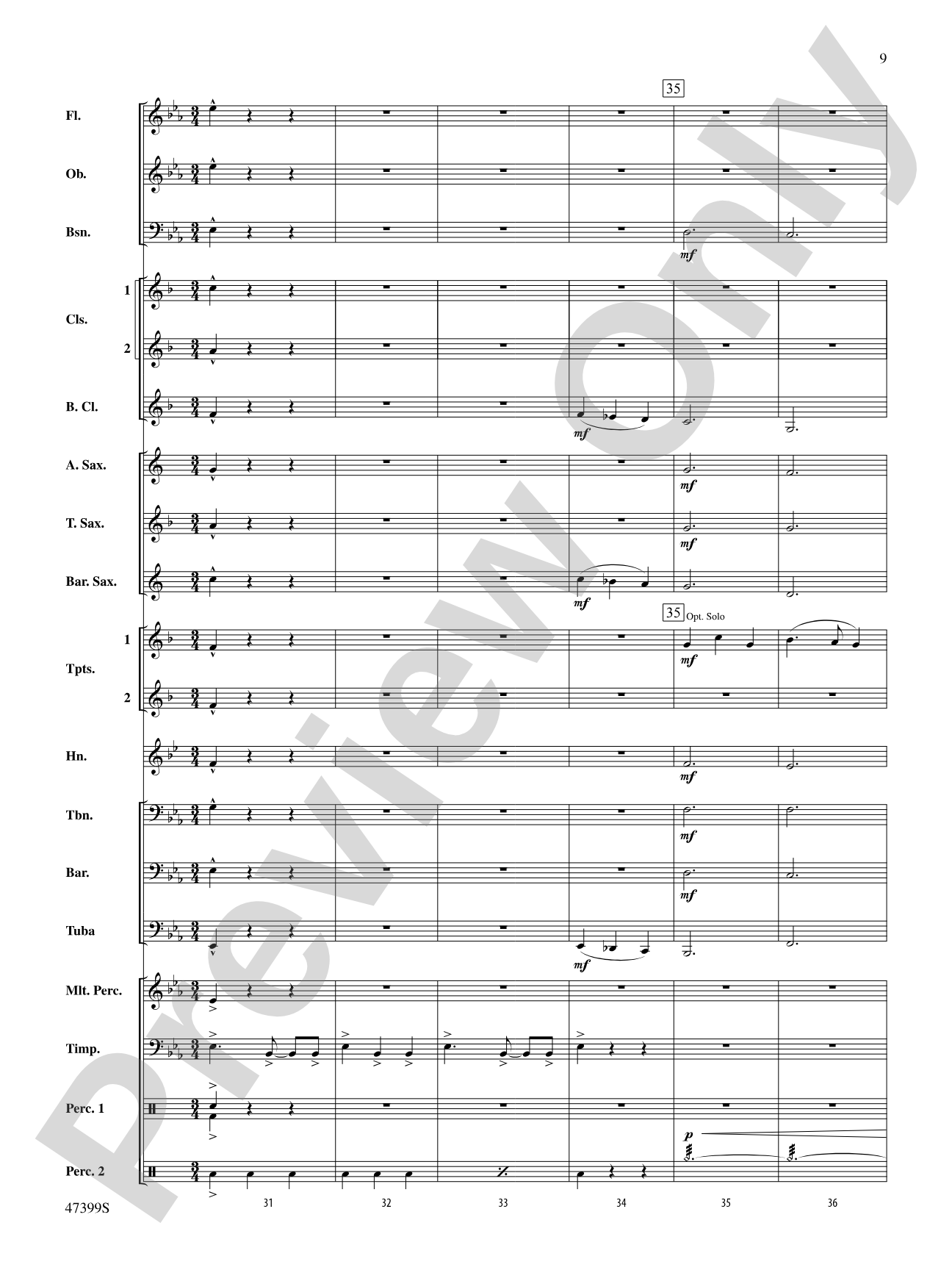 Exhilaration: Concert Band Conductor Score & Parts