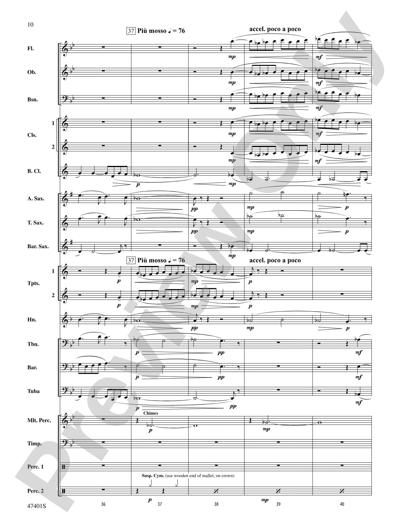 And So He Also Loves the Bow: Concert Band Conductor Score & Parts