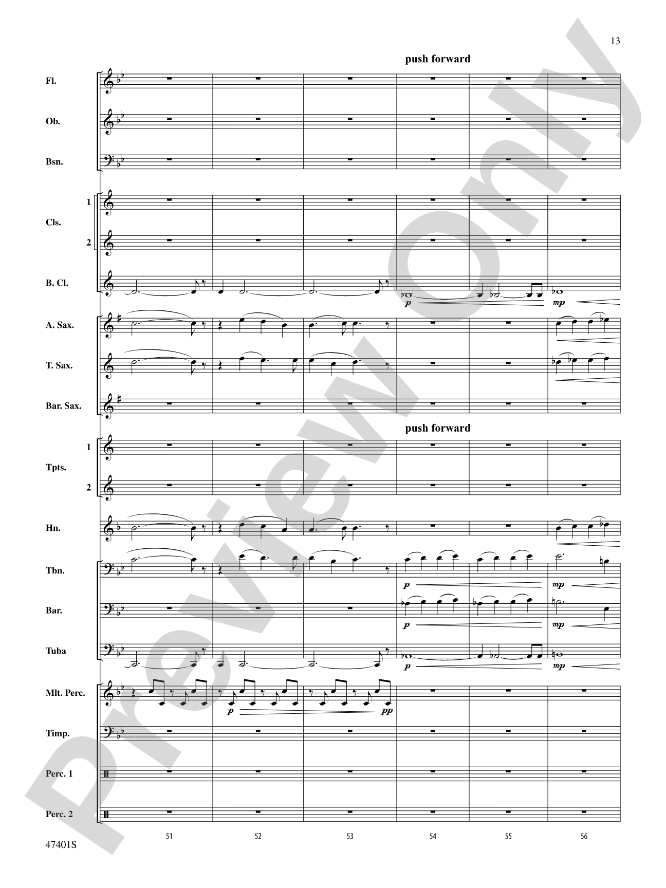 And So He Also Loves the Bow: Concert Band Conductor Score & Parts