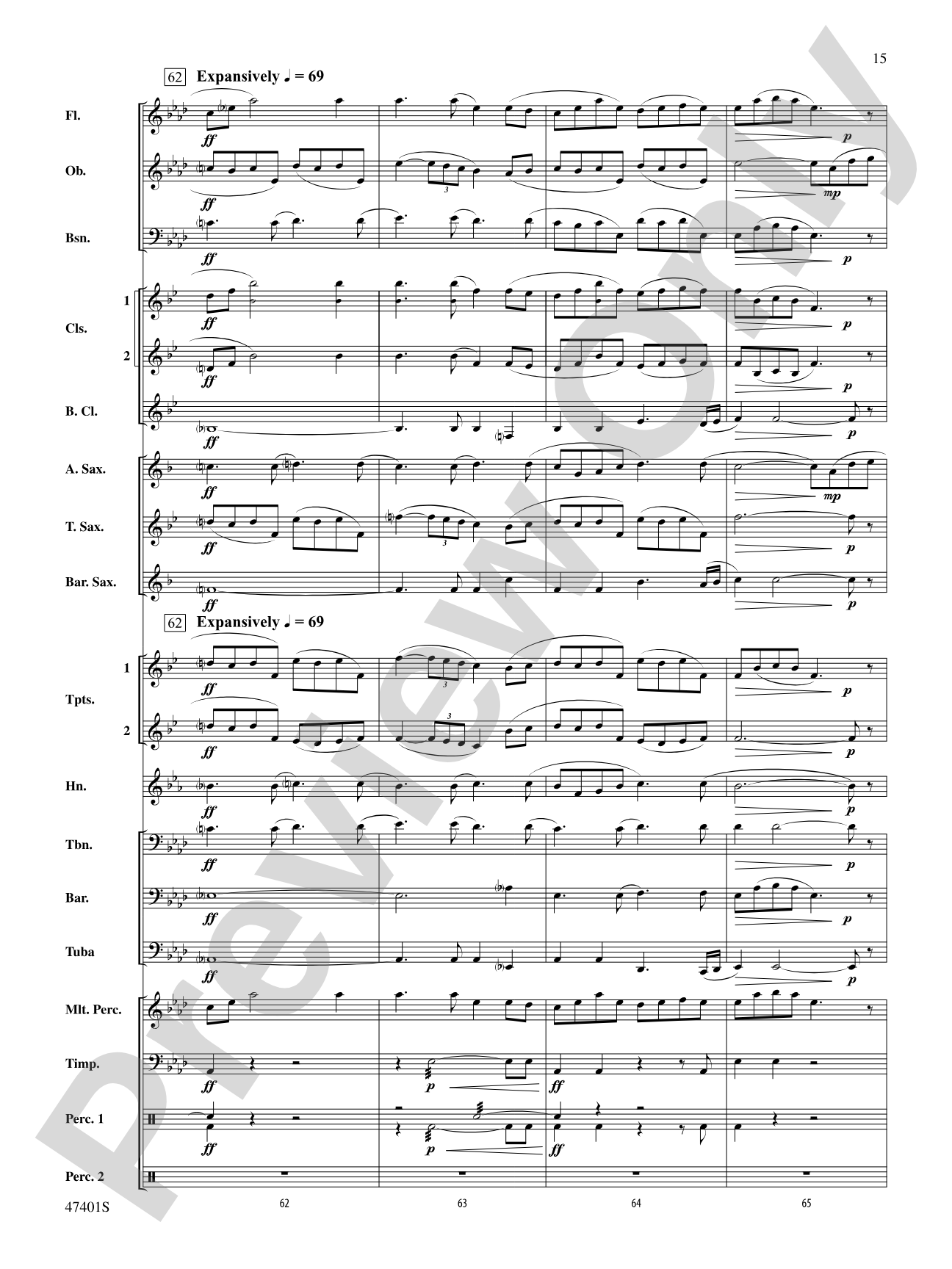 And So He Also Loves the Bow: Concert Band Conductor Score & Parts