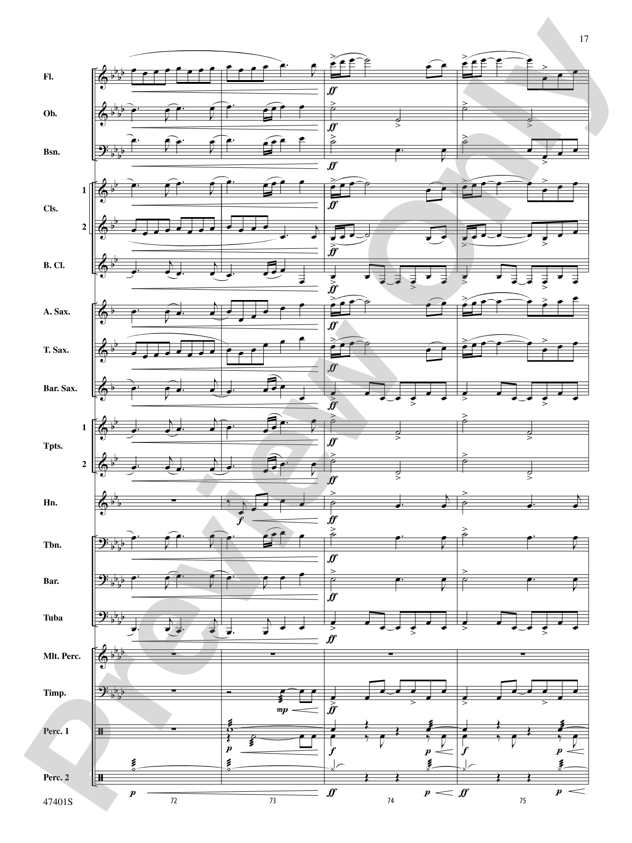And So He Also Loves the Bow: Concert Band Conductor Score & Parts